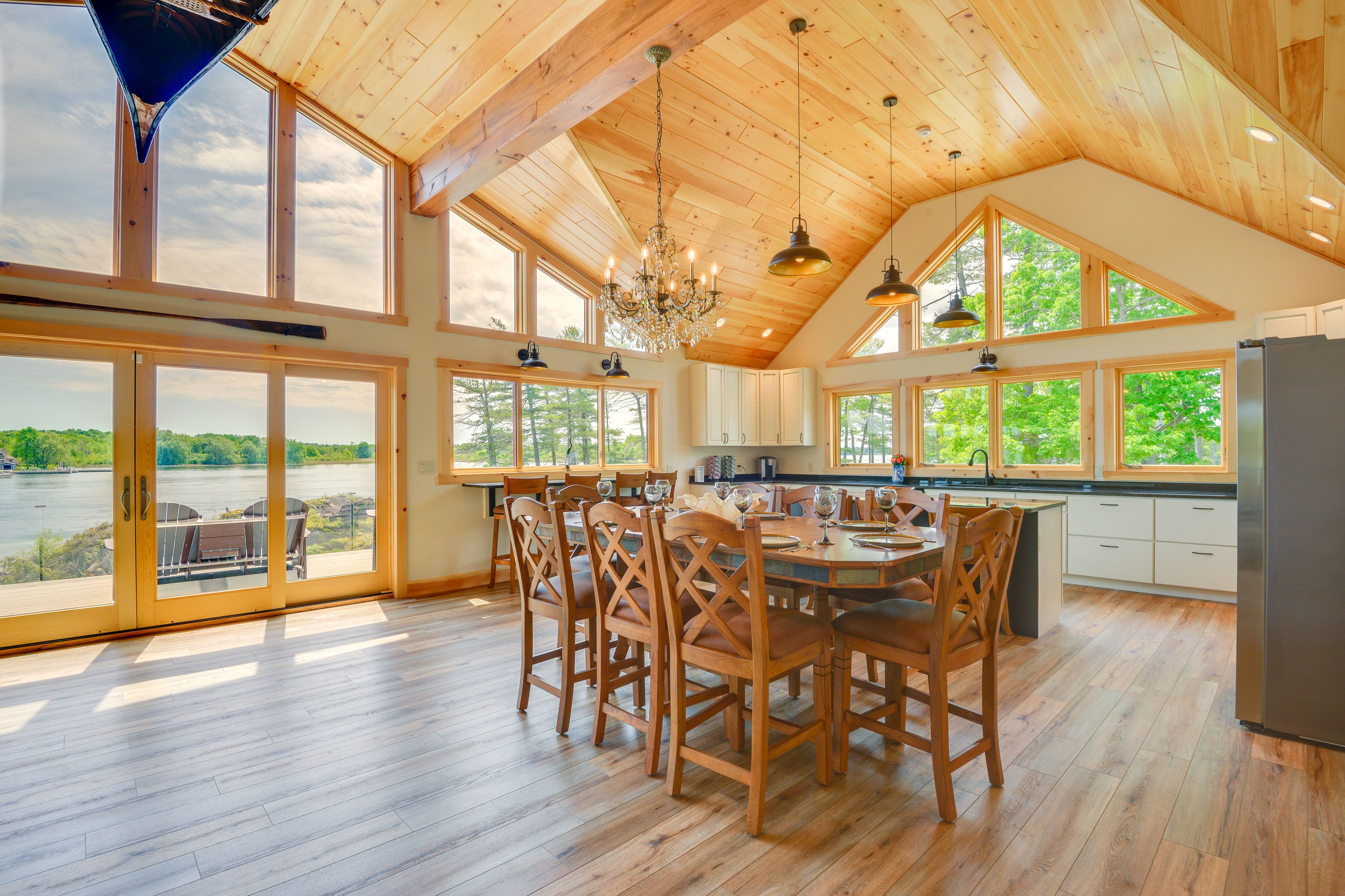 Dining Area | Main Level | Water View | Open Floor Plan