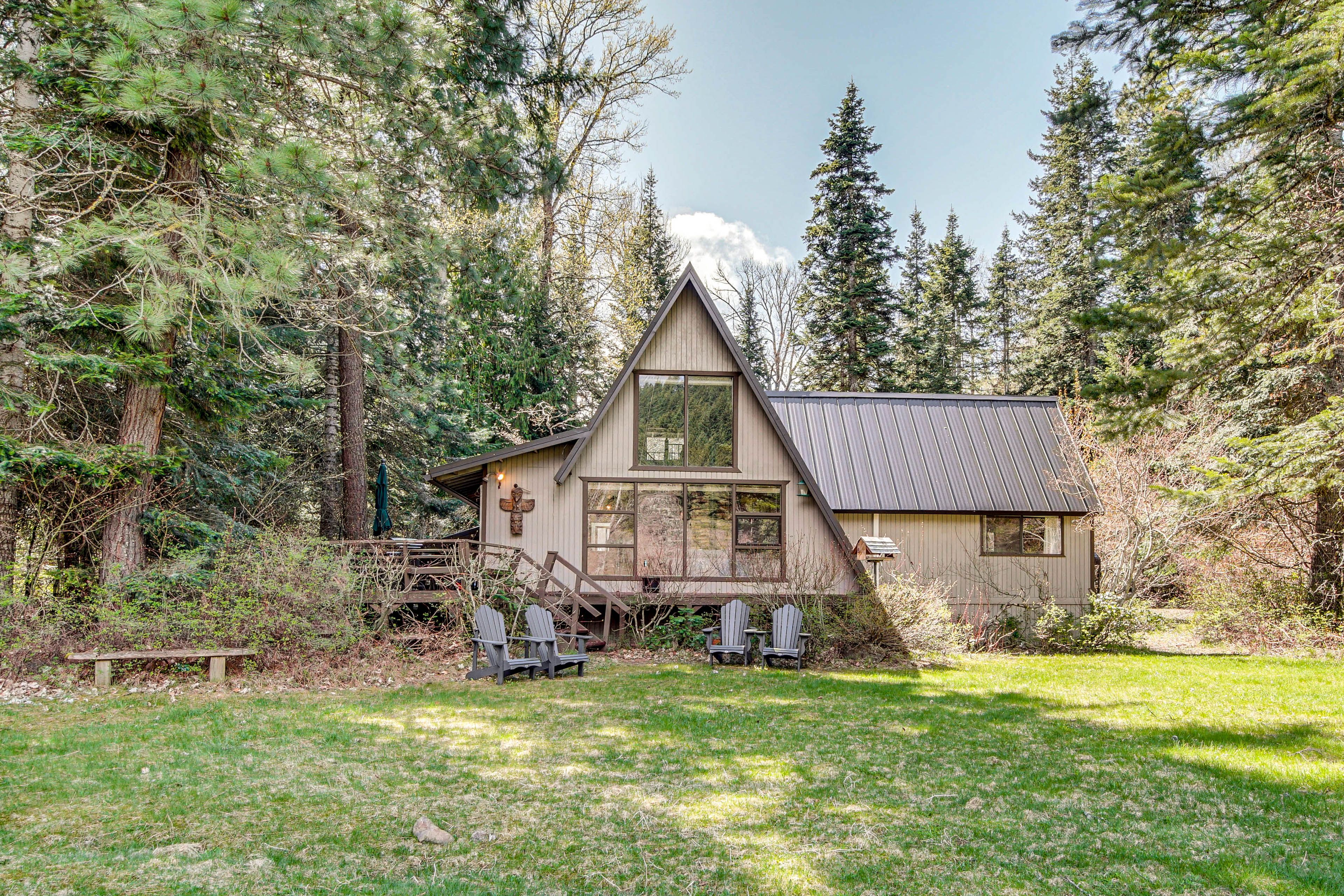 Cabin Exterior | Large Backyard | Nearby River Access