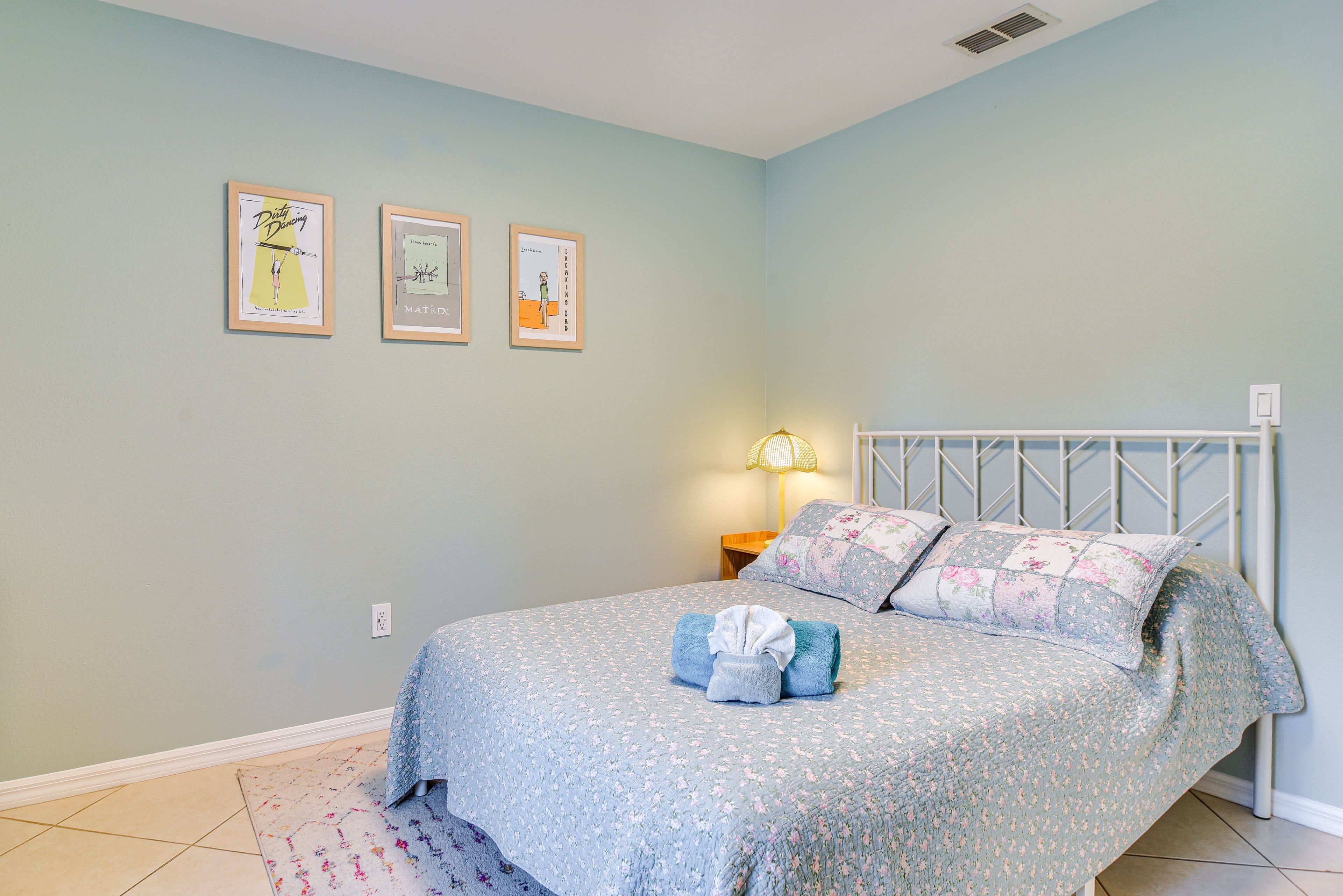 Bedroom 2 | Full Bed | Central Heating & A/C