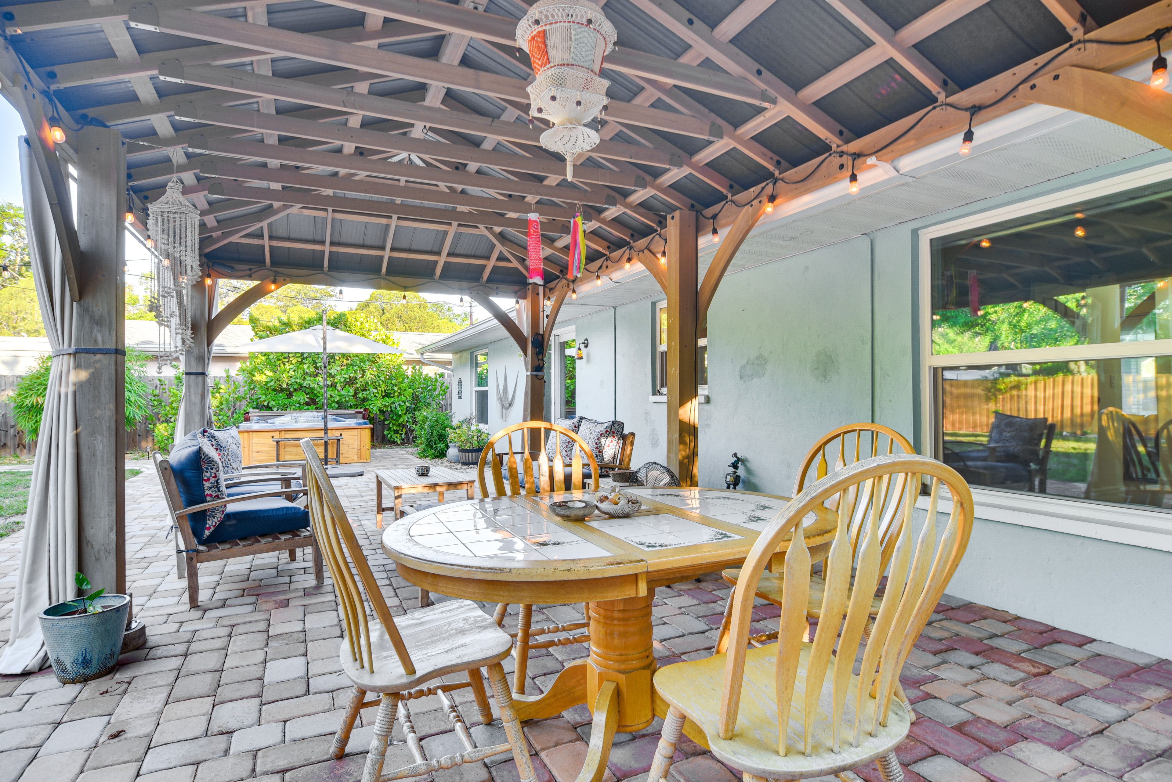 Patio | Lounge Seating | Charcoal Grill