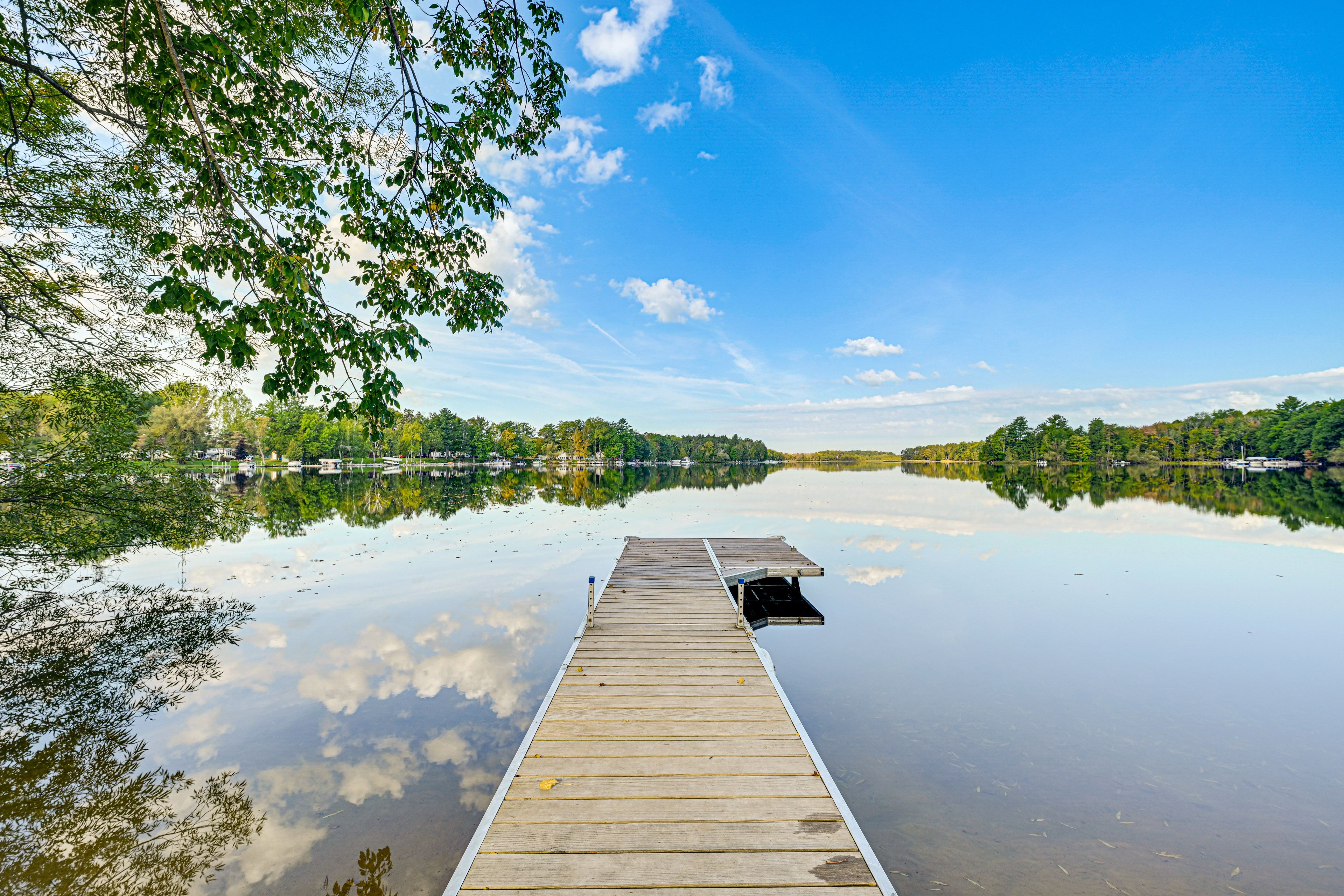 Private Dock | Mayflower Lake Access