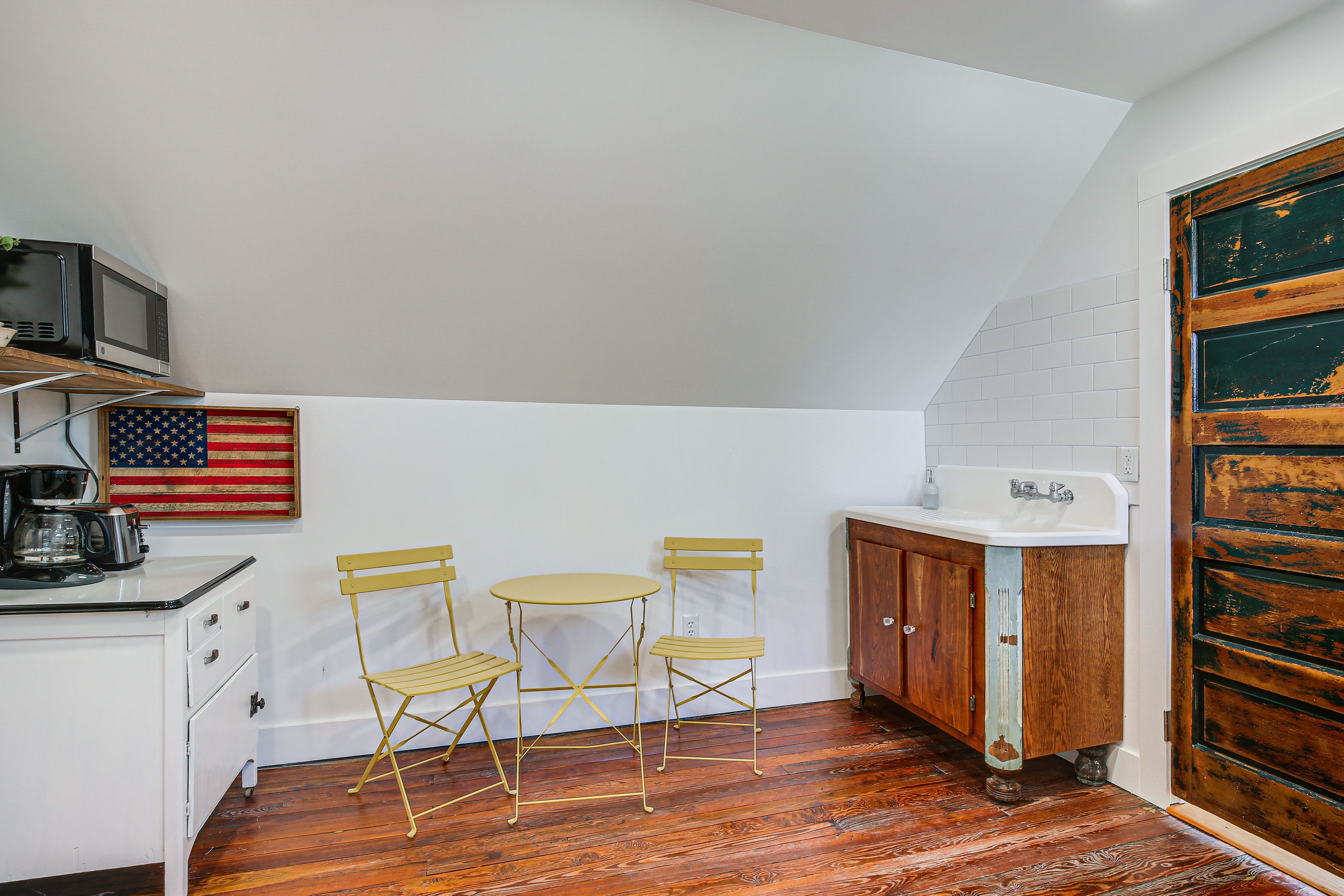 Kitchenette | Drip Coffee Maker | Toaster | Refrigerator | Hot Plate