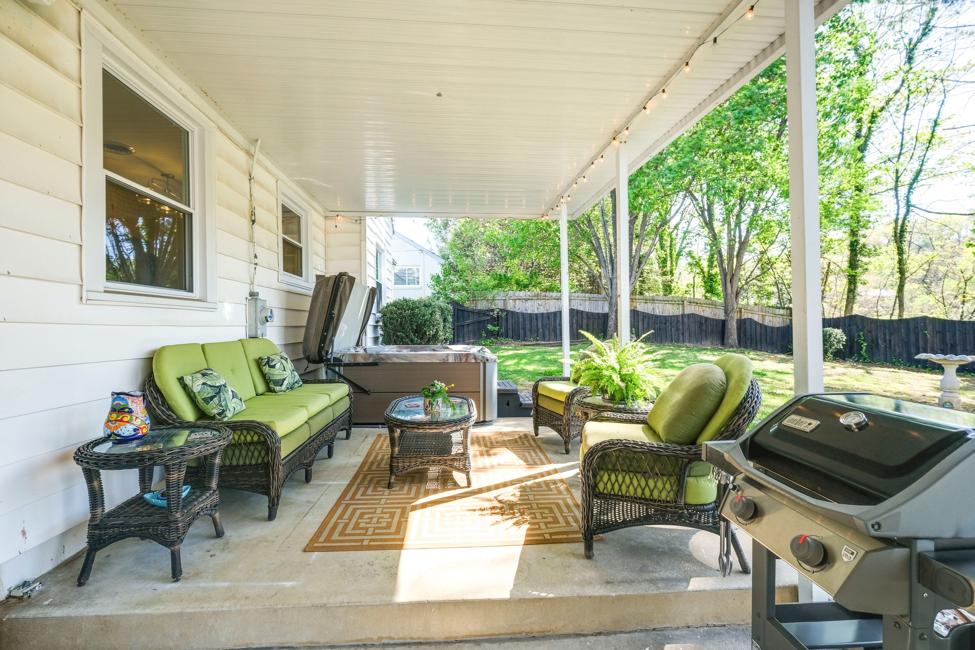 Covered Patio | Hot Tub | Gas Grill