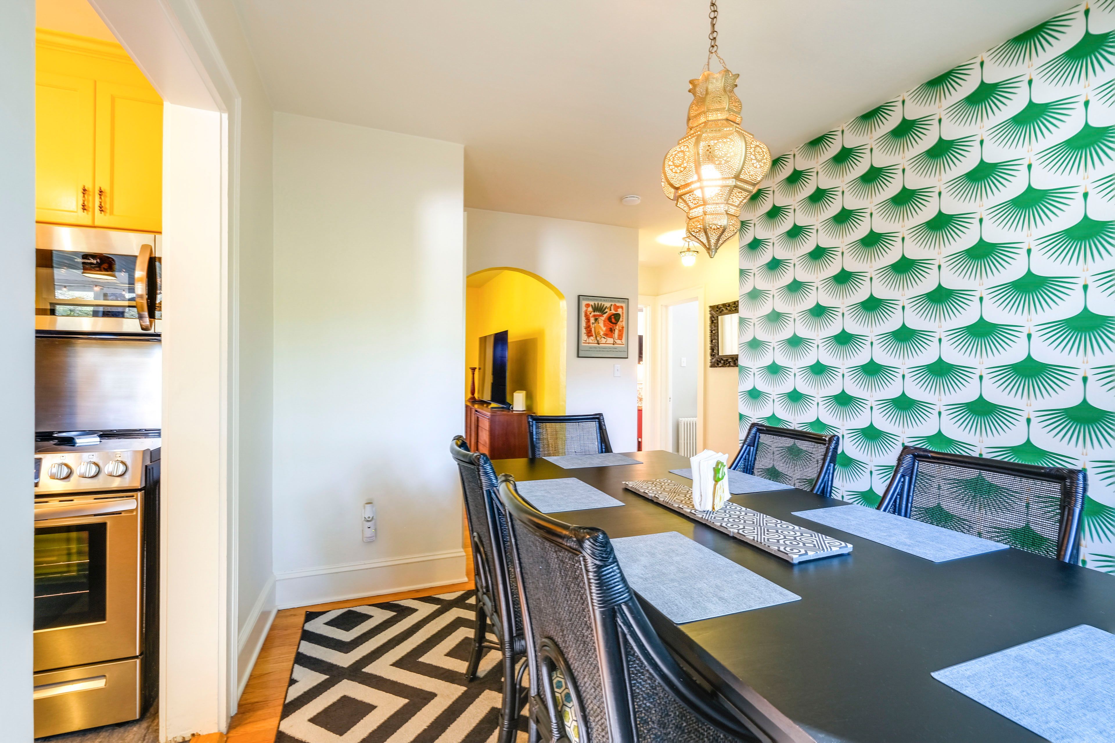 Dining Area | Dishware & Flatware Provided | Central A/C & Heat | 2nd Floor
