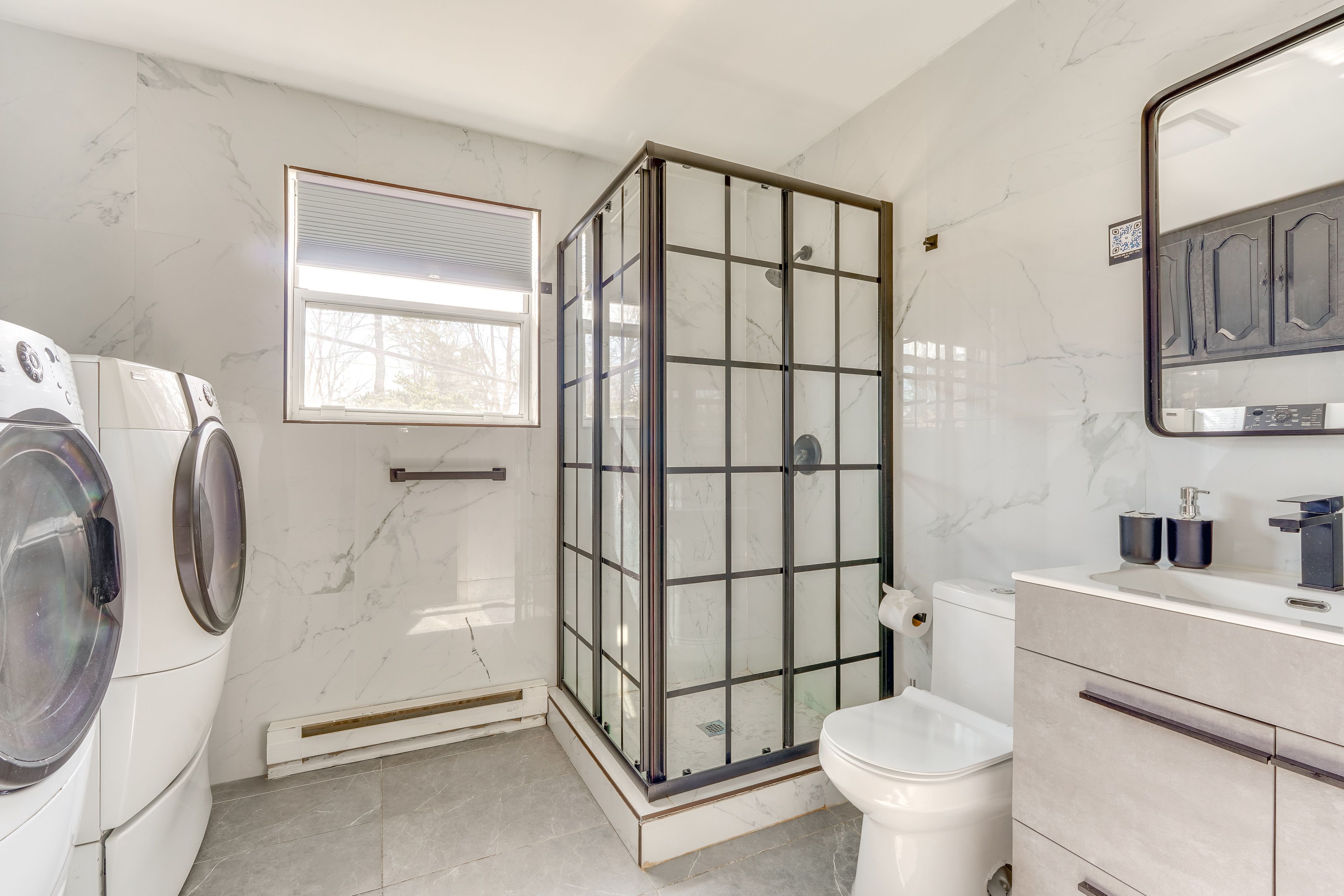 Full Bathroom | Washer & Dryer | Lower Level