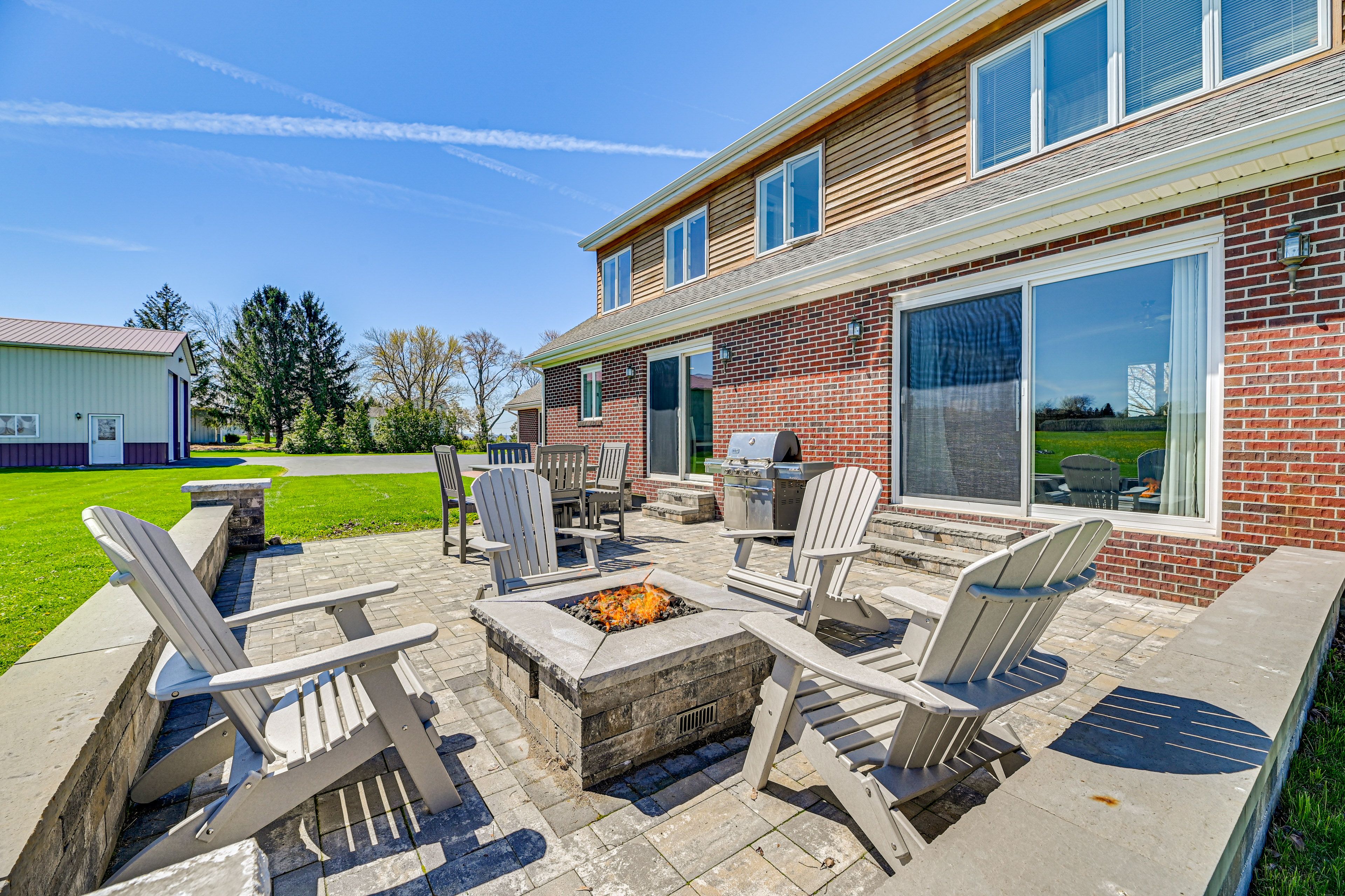 House Exterior | Furnished Patio | Dining Area | Gas Grill | Gas Fire Pit