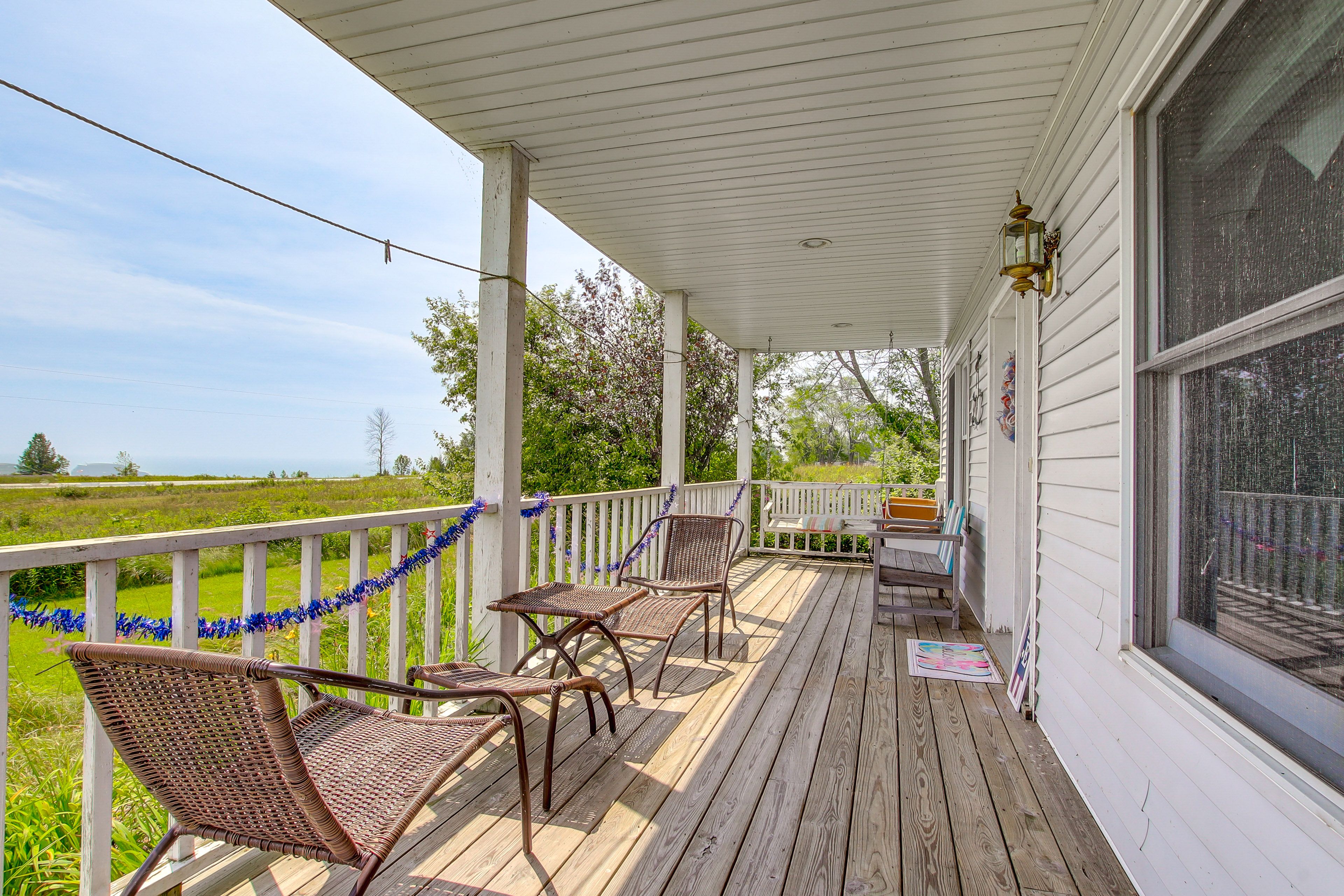 Algoma Vacation Rental | 2BR | 2BA | Steps Required | 1,200 Sq Ft