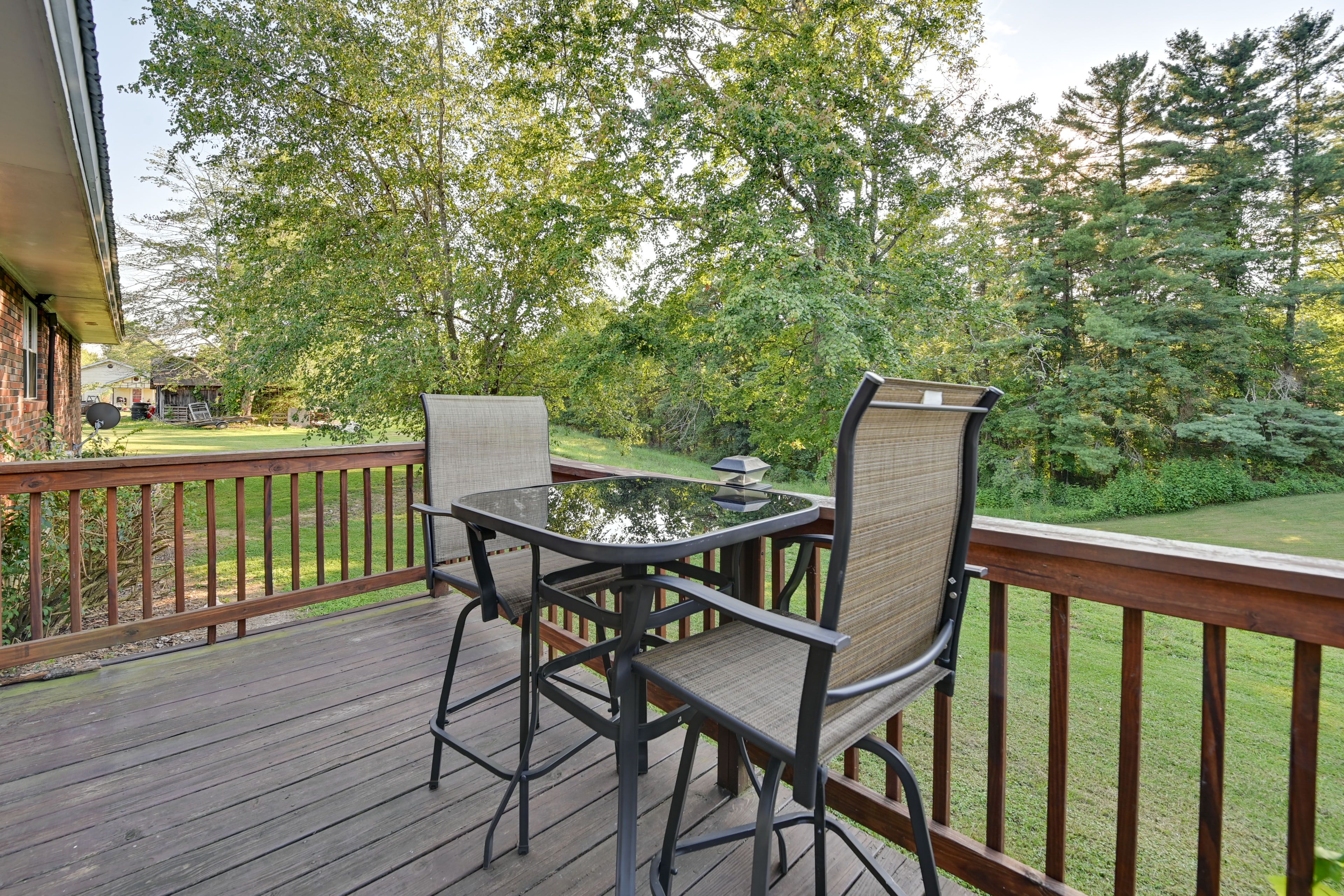Deck | Half-Acre Property