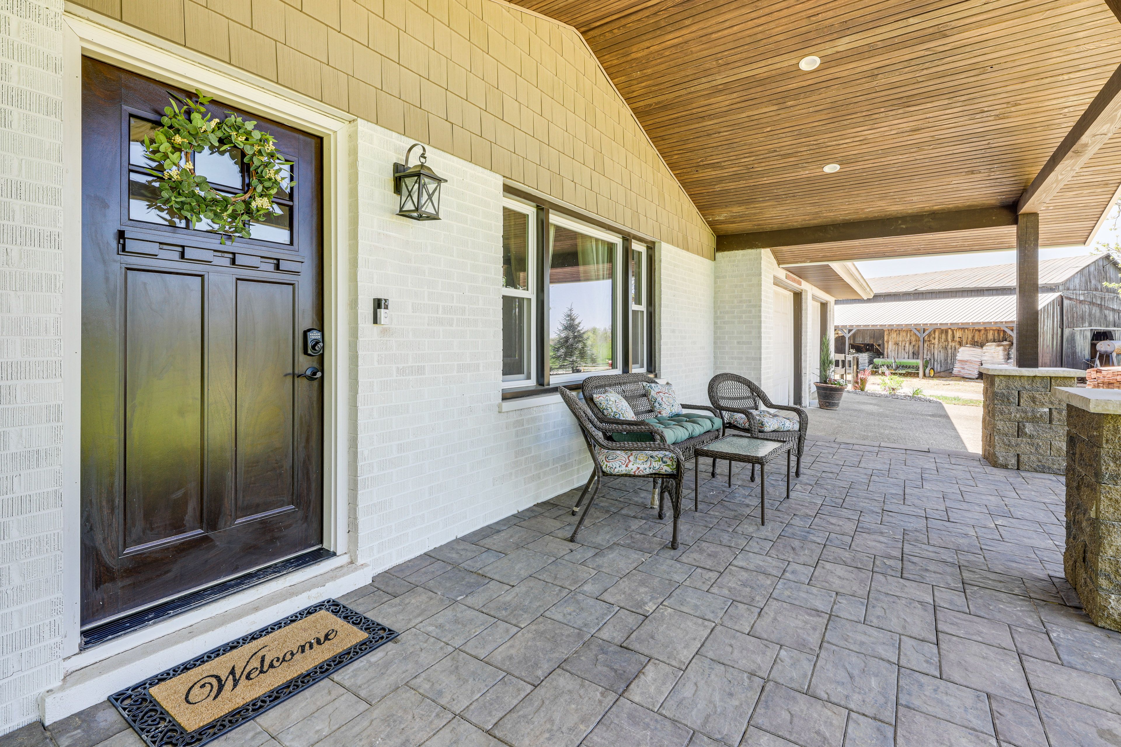 Covered Patio | Outdoor Seating | Main Entrance