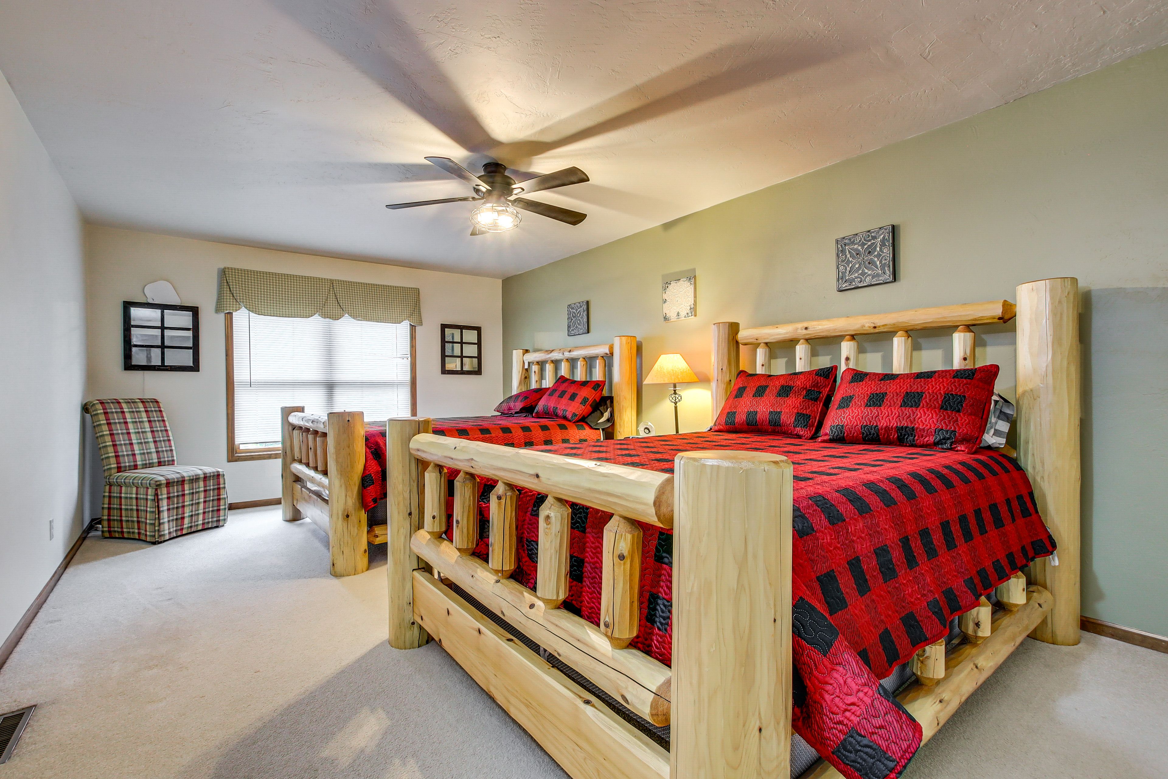 Bedroom 2 | 2 Queen Beds | Linens Provided | Main Level