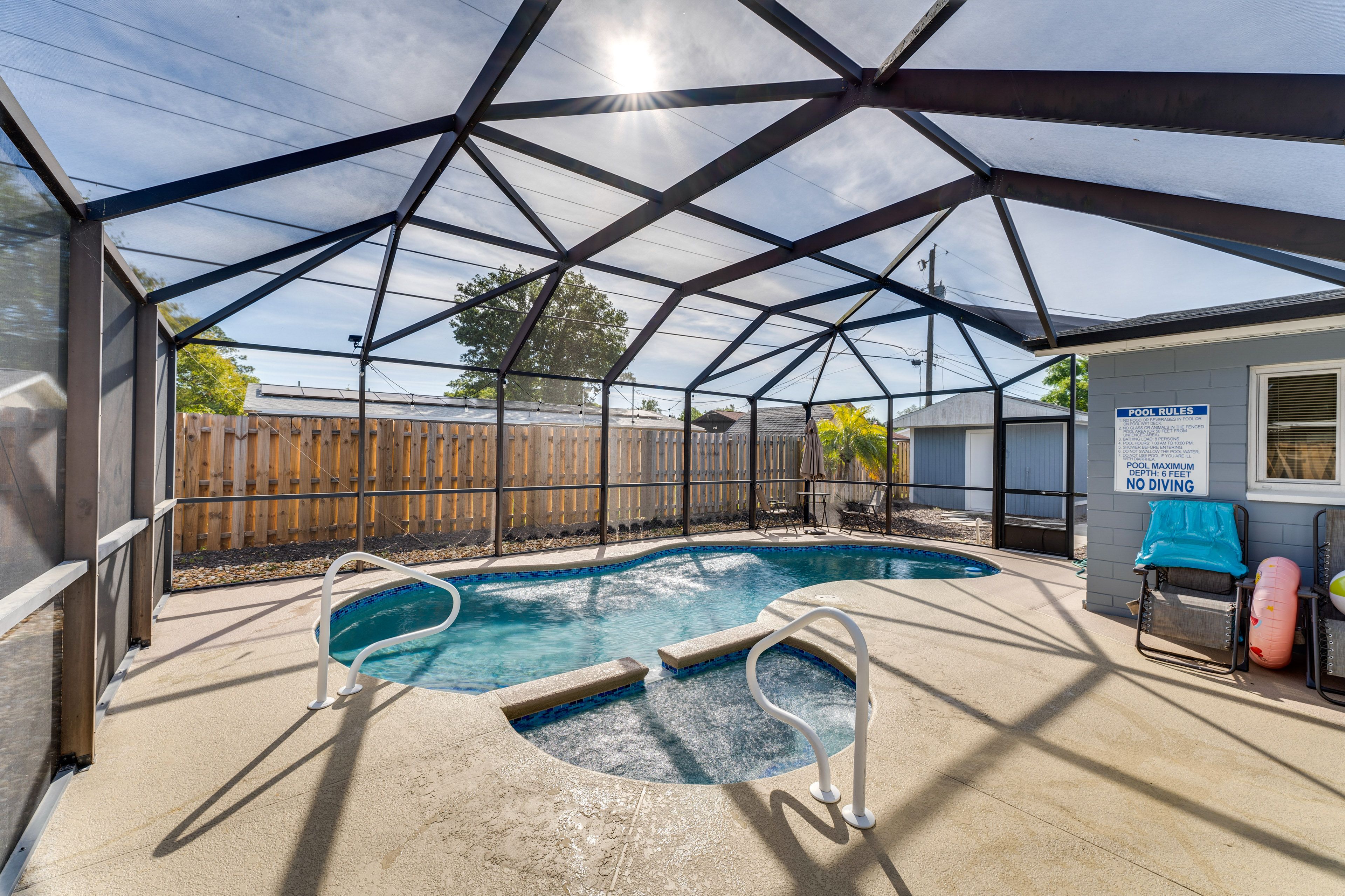 Lanai | Pool | Loungers | Spa Does Not Heat