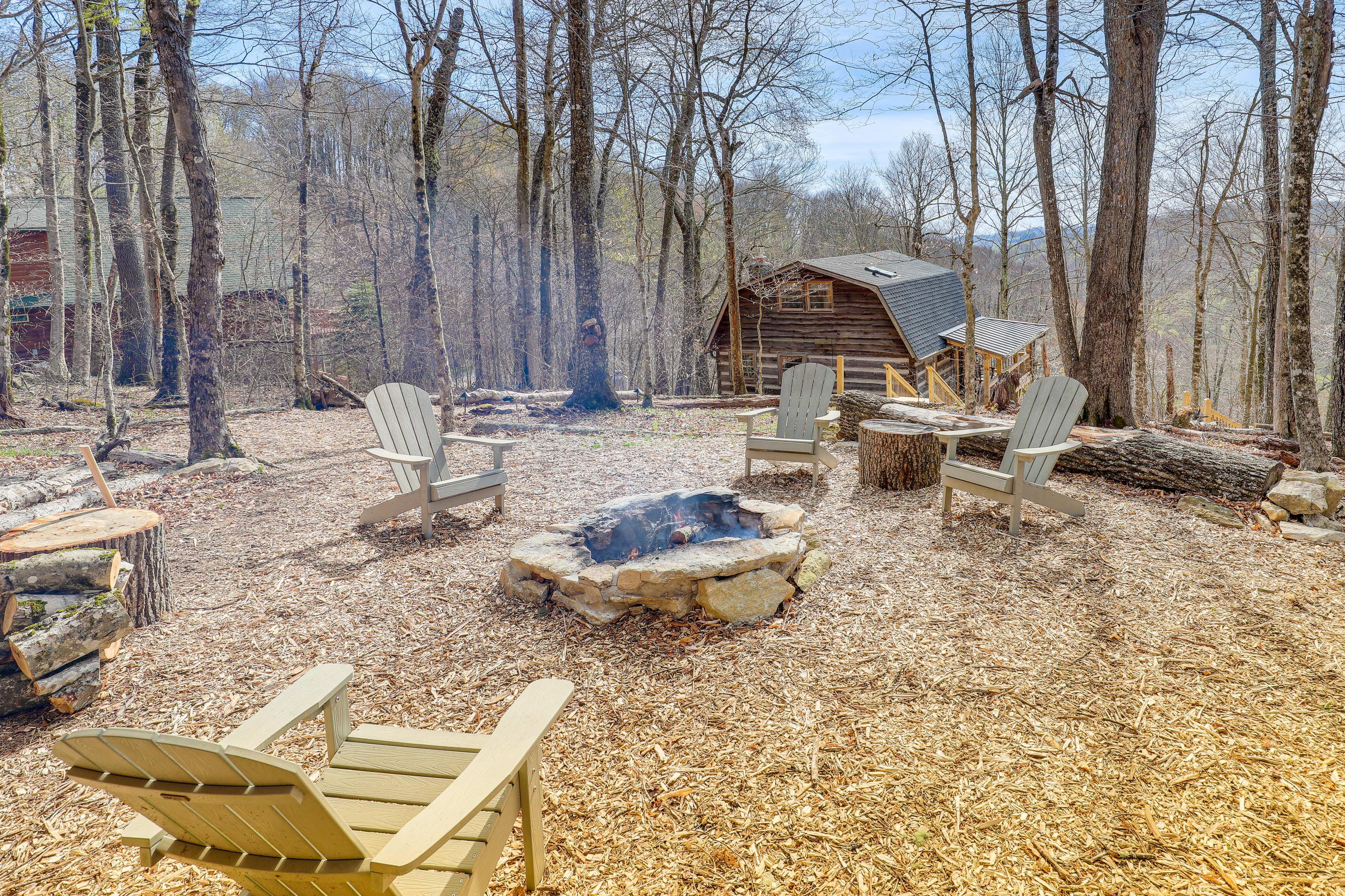 Wood-Burning Fire Pit (Wood Provided)