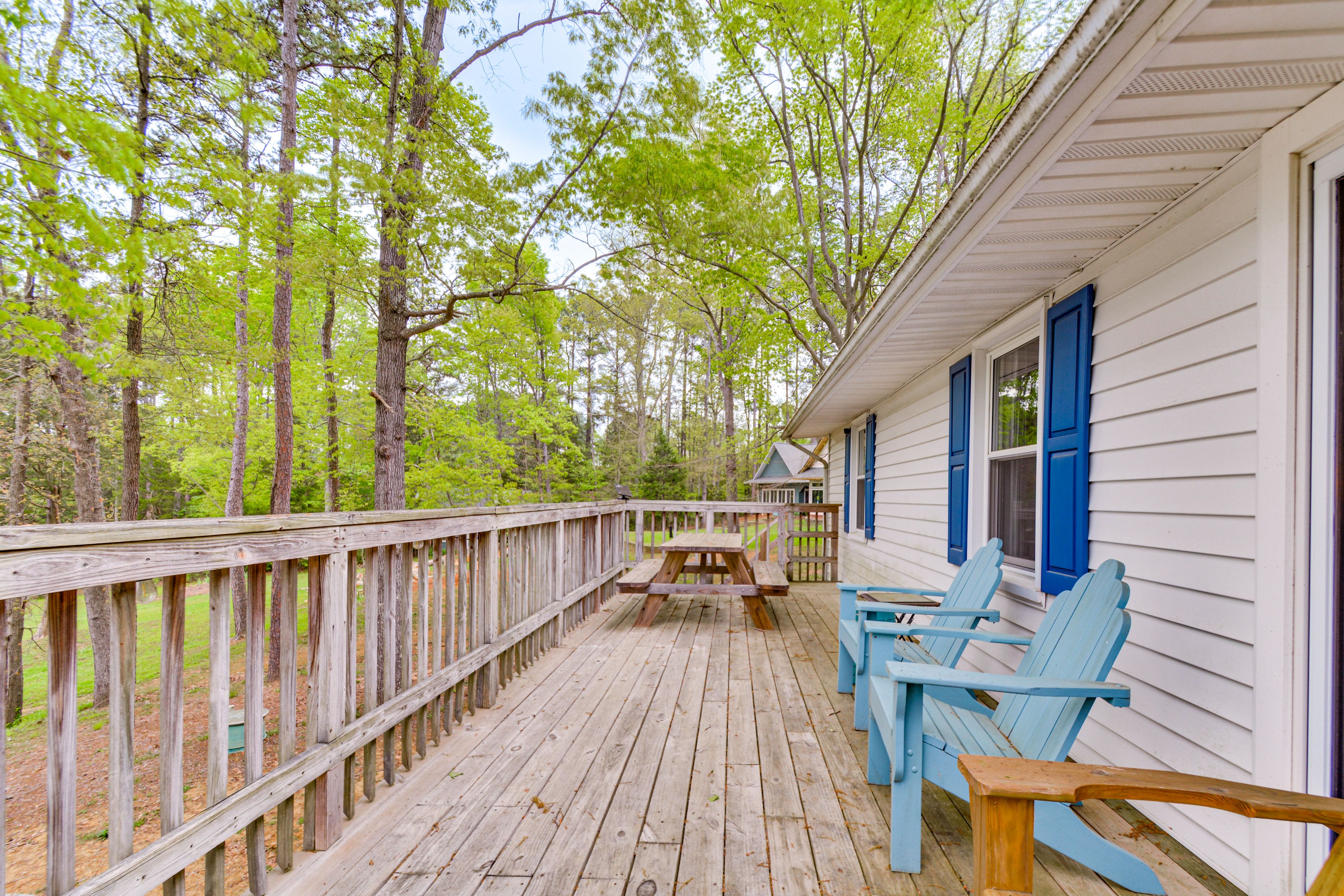 House Exterior | Furnished Deck | Picnic Table | Gas Grill