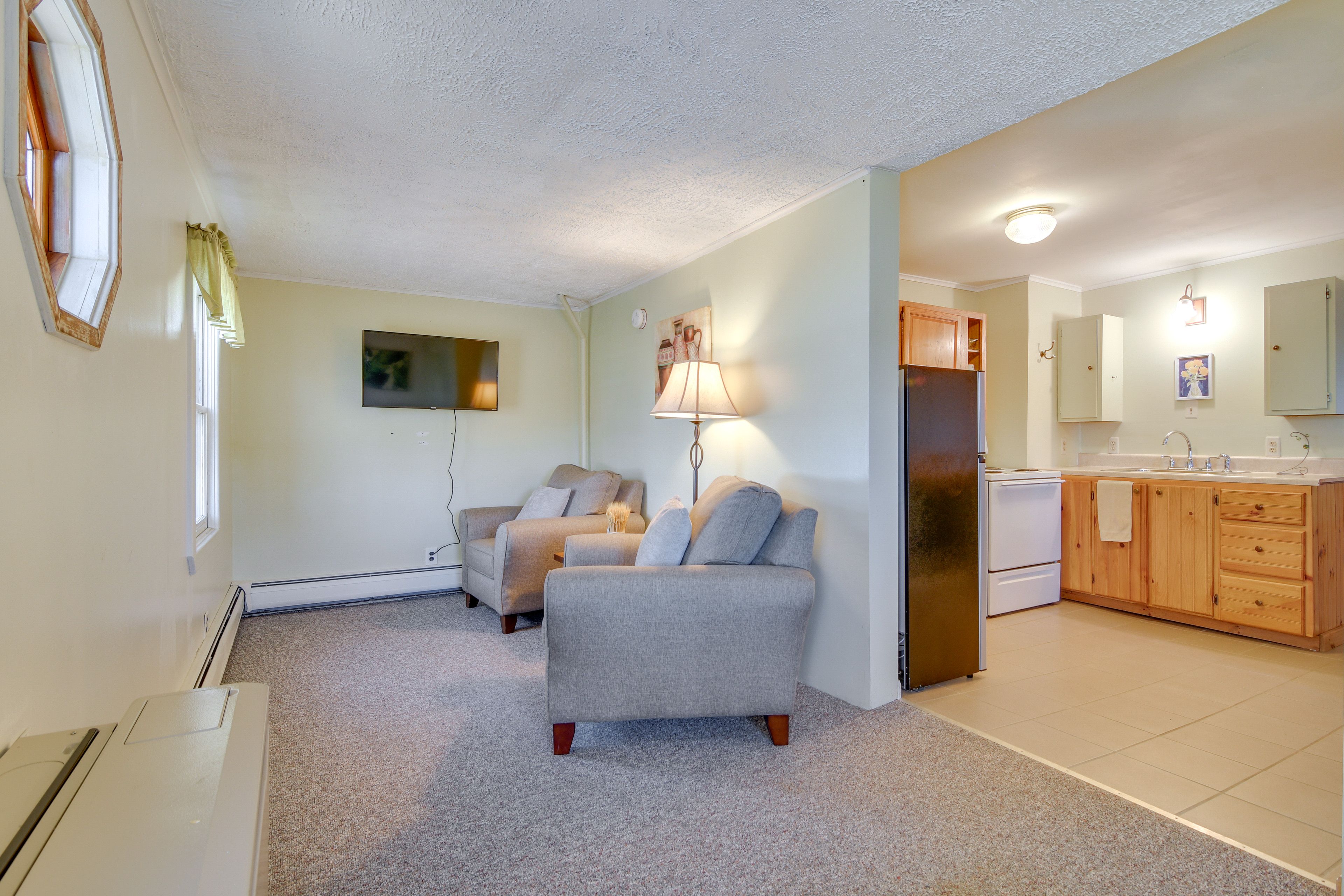 Living Room | Lower Level | Free WiFi | Window A/C | Central Heat