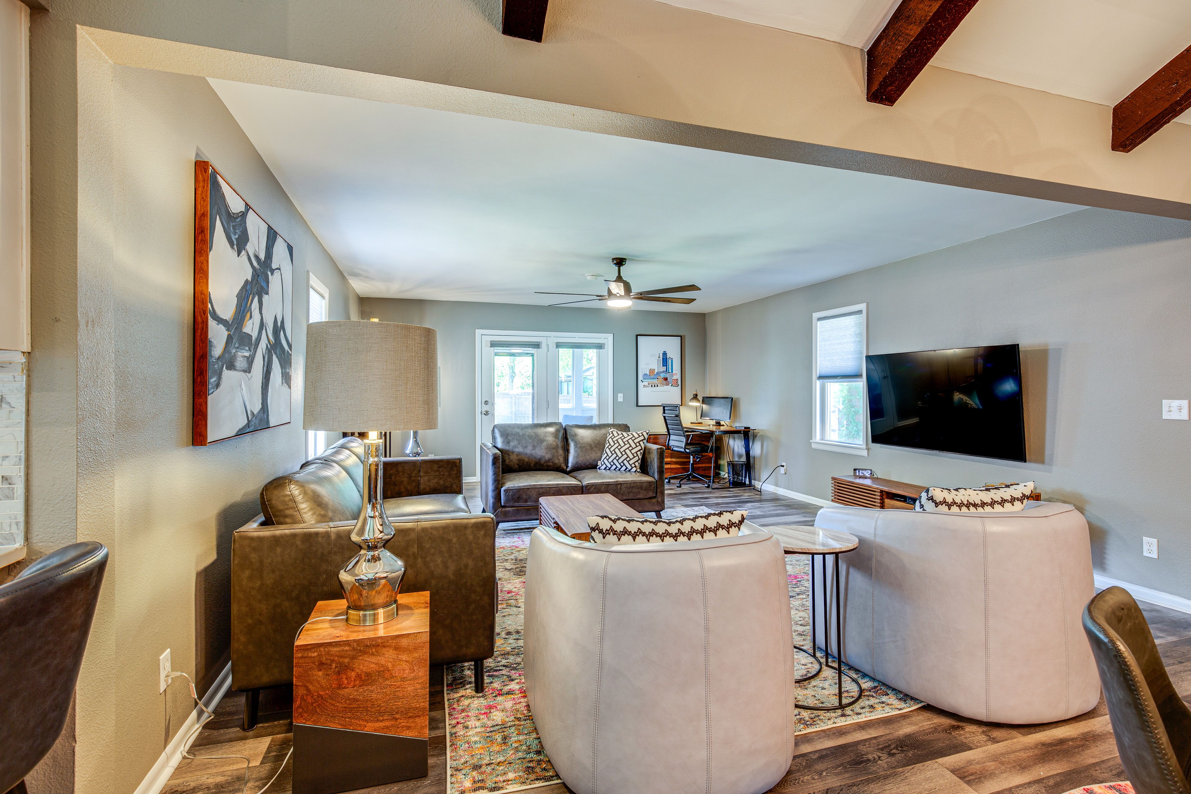 Back Living Room | Main Level | Laptop-Friendly Workspace