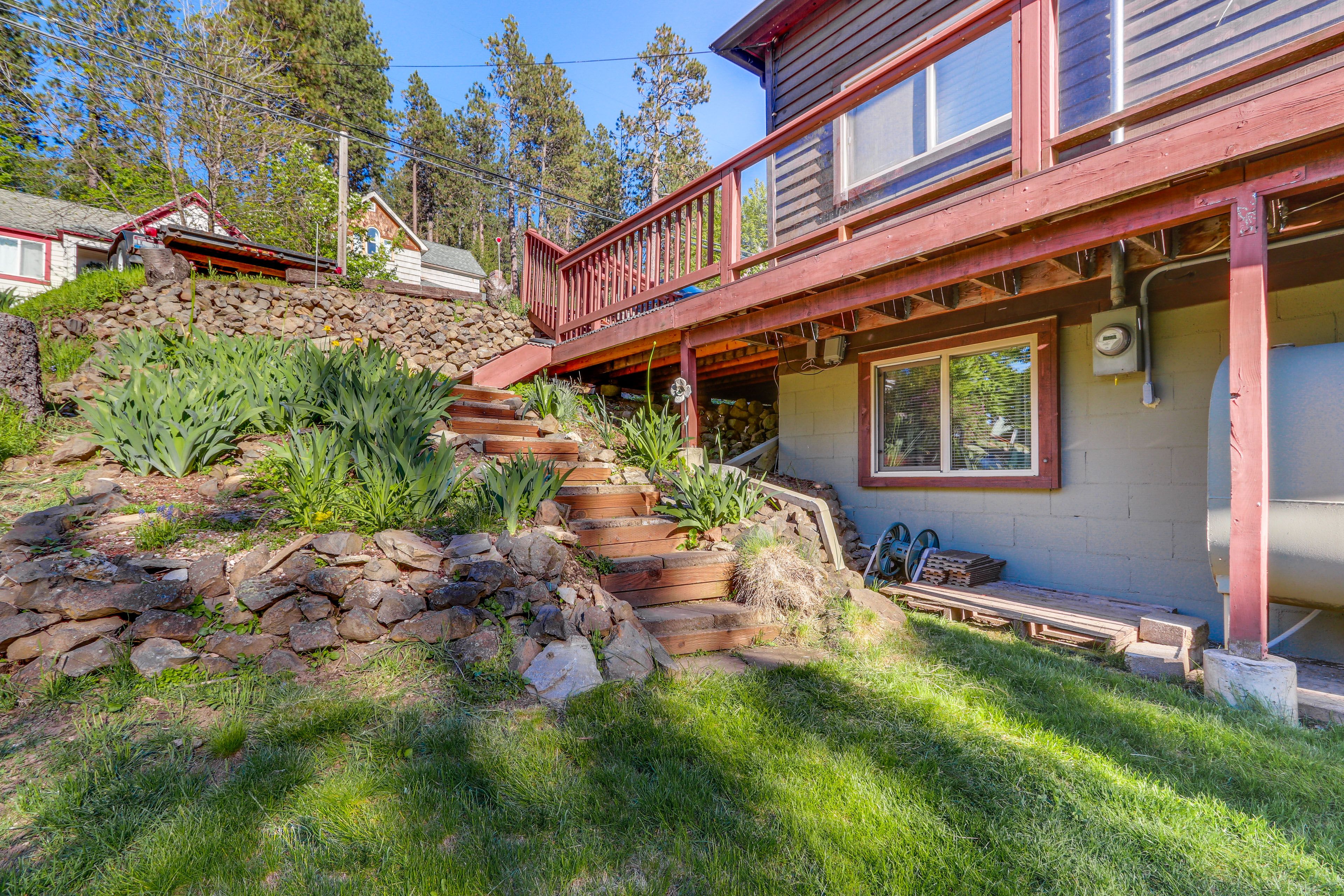 Stairs to Lower Patio