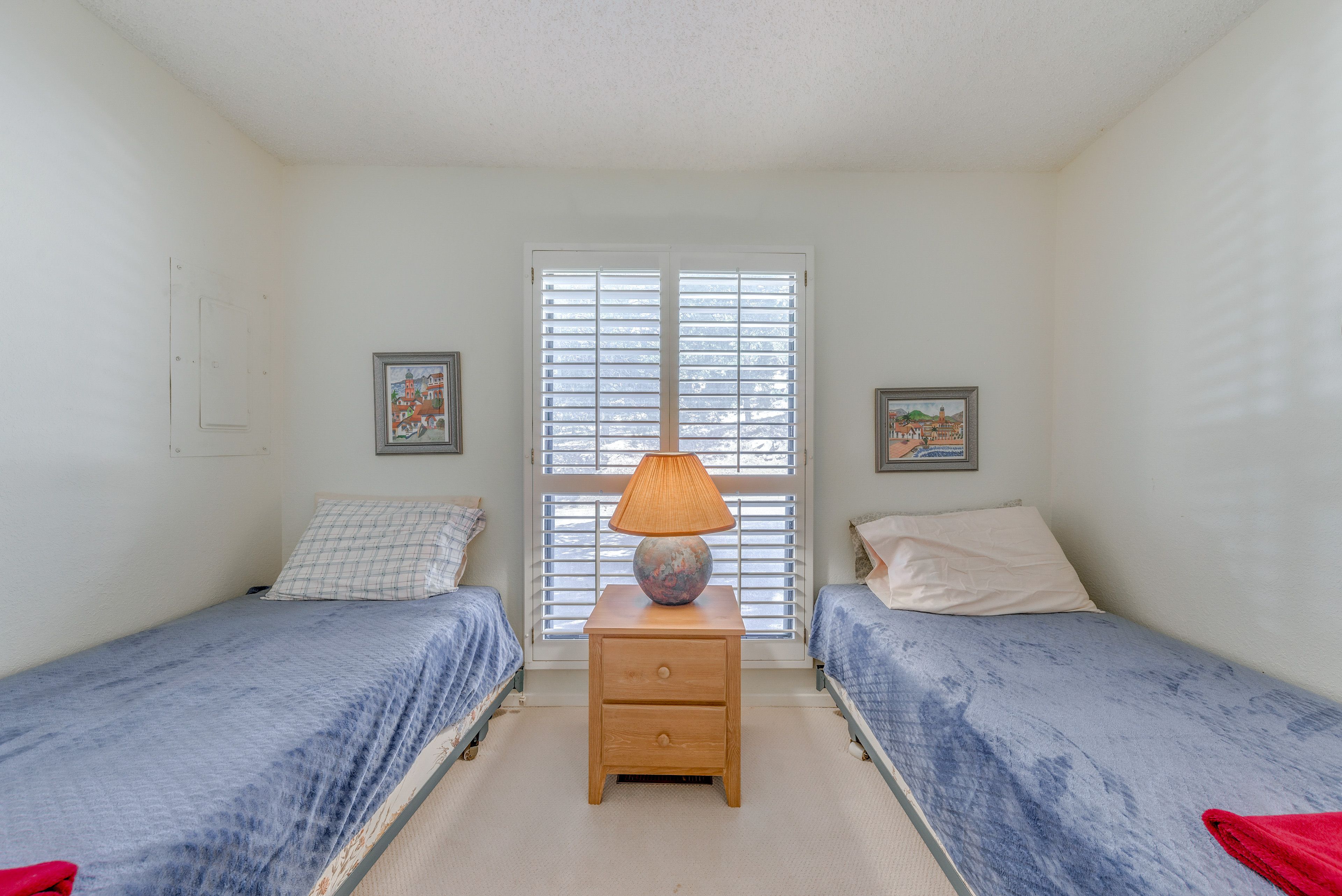Bedroom 2 | 2 Twin Beds | Window A/C Unit