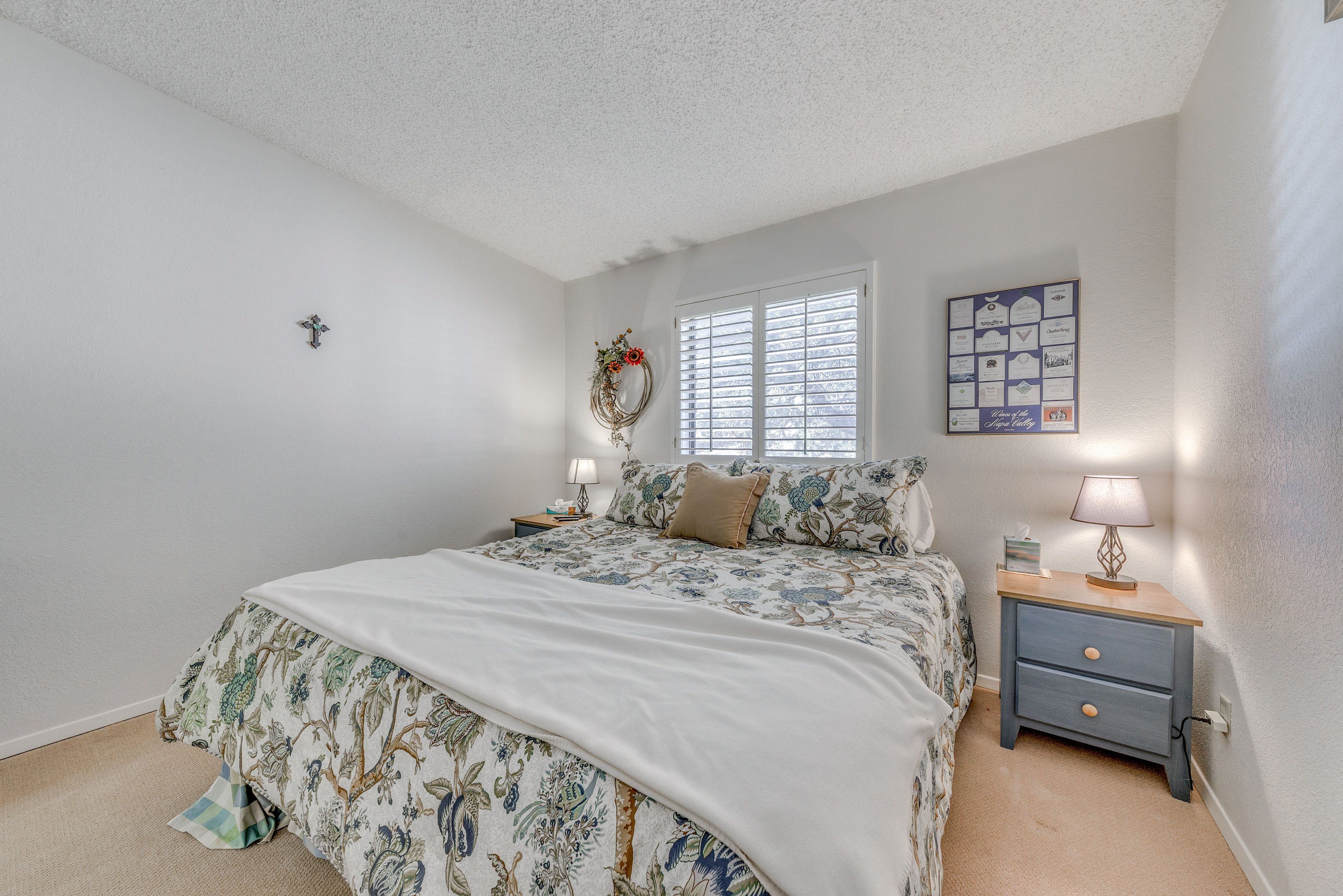 Bedroom 1 | California King Bed | Window A/C Unit