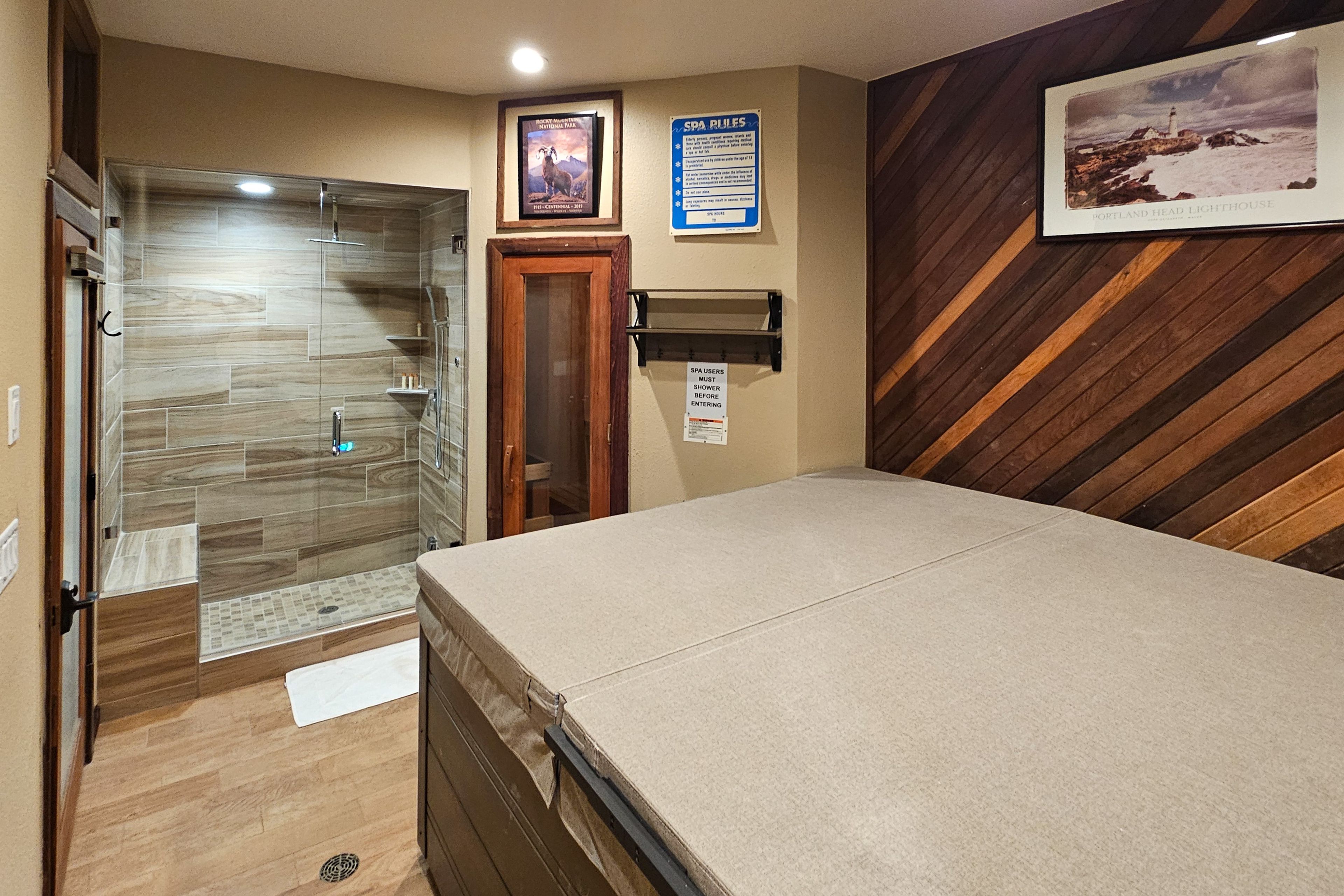 Sauna | Indoor Hot Tub | Steam Shower | Lower Level