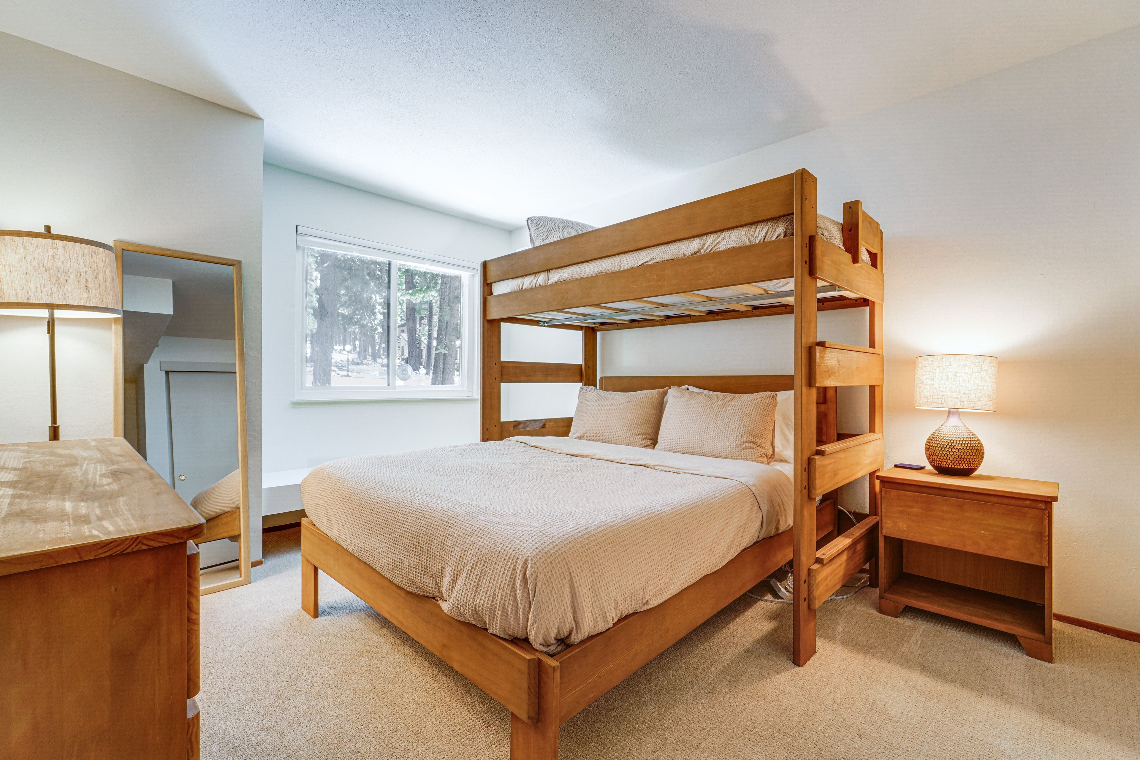 Bedroom 2 | 1st Floor | Queen Bed | Lofted Twin Bed | Linens Provided