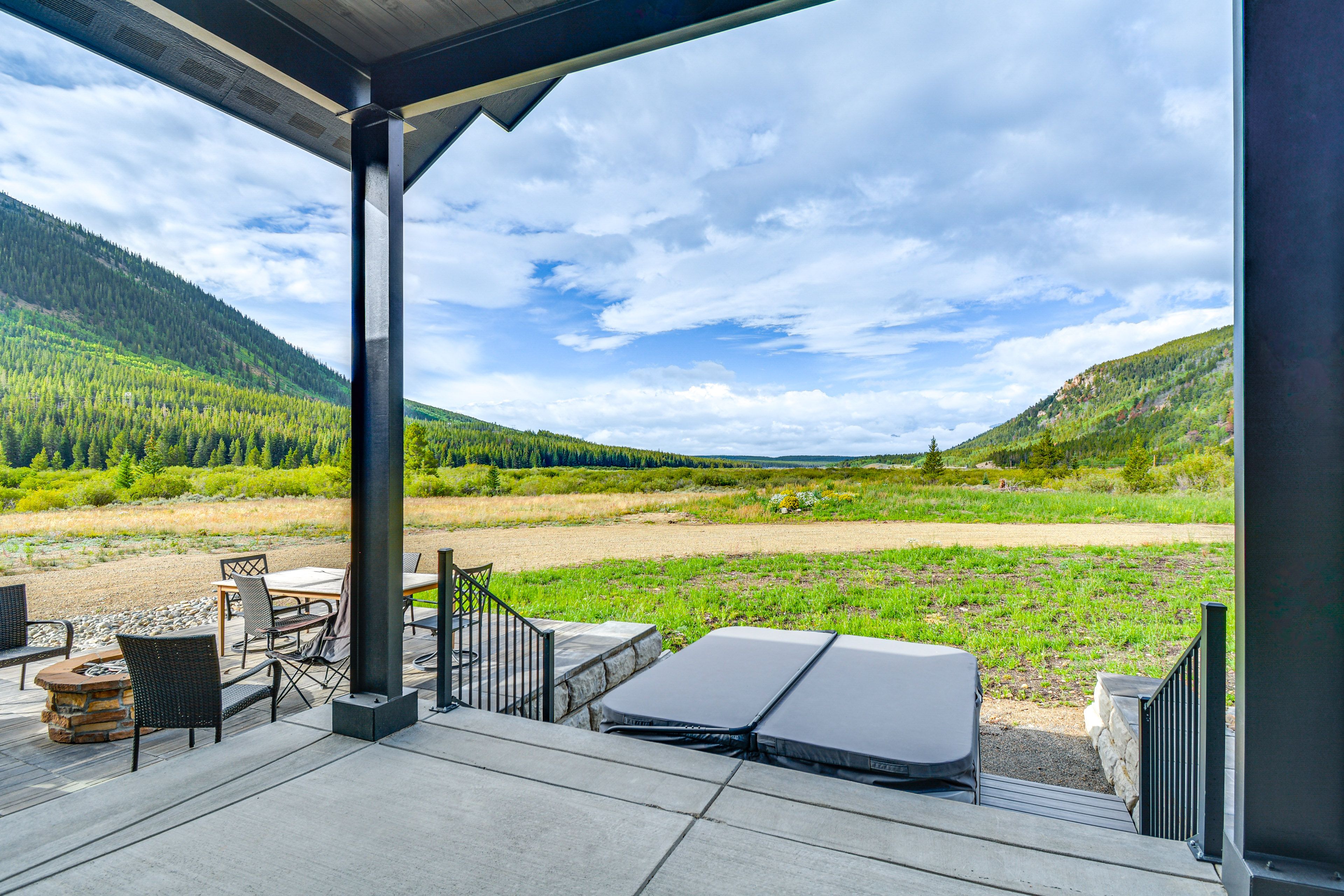 Patio | Gas Grill | Private Hot Tub | Mountain Views | Gas Fire Pit