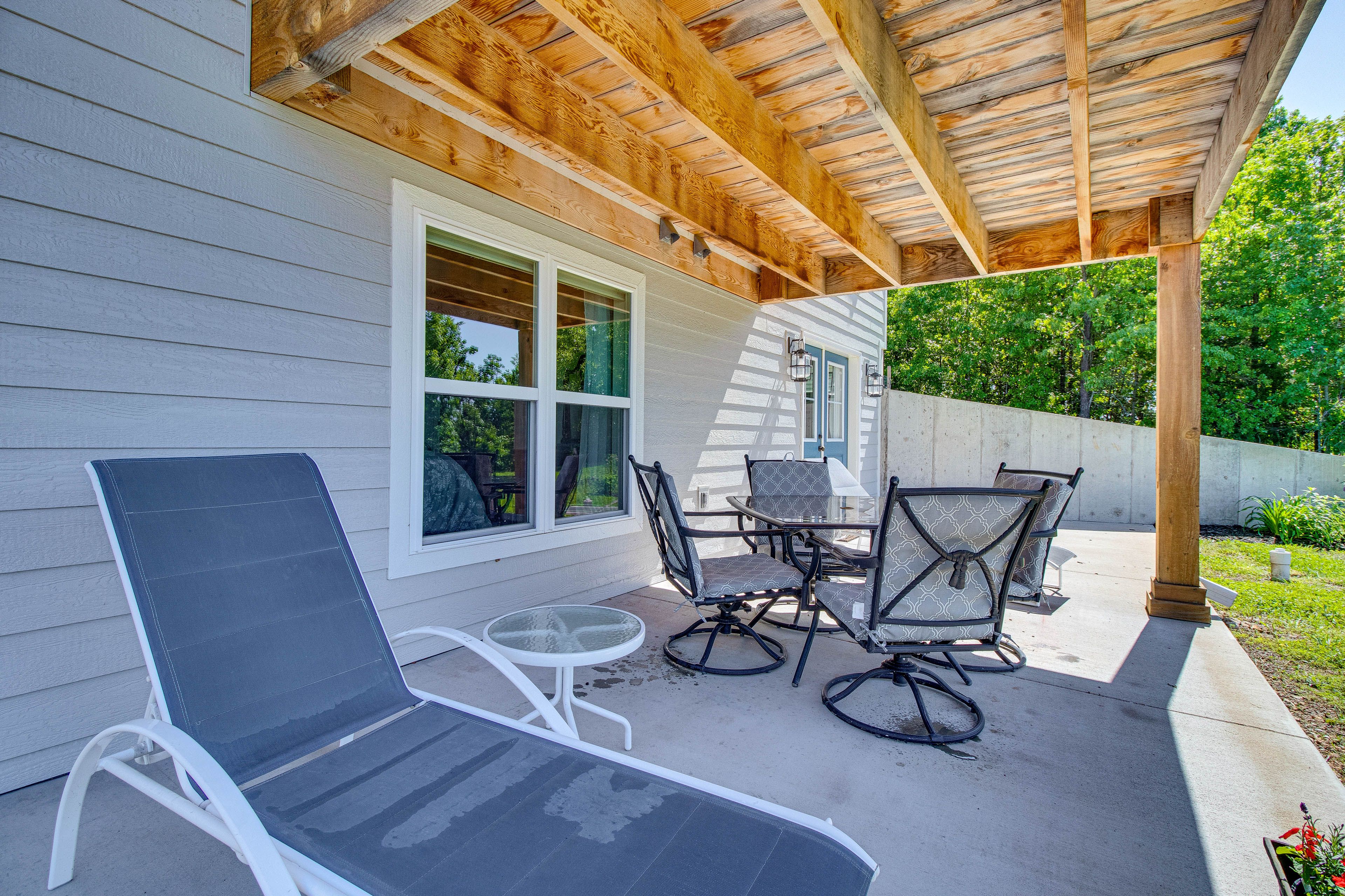 Patio | 2 Outdoor Dining Areas | Gas Grill | Valley Views