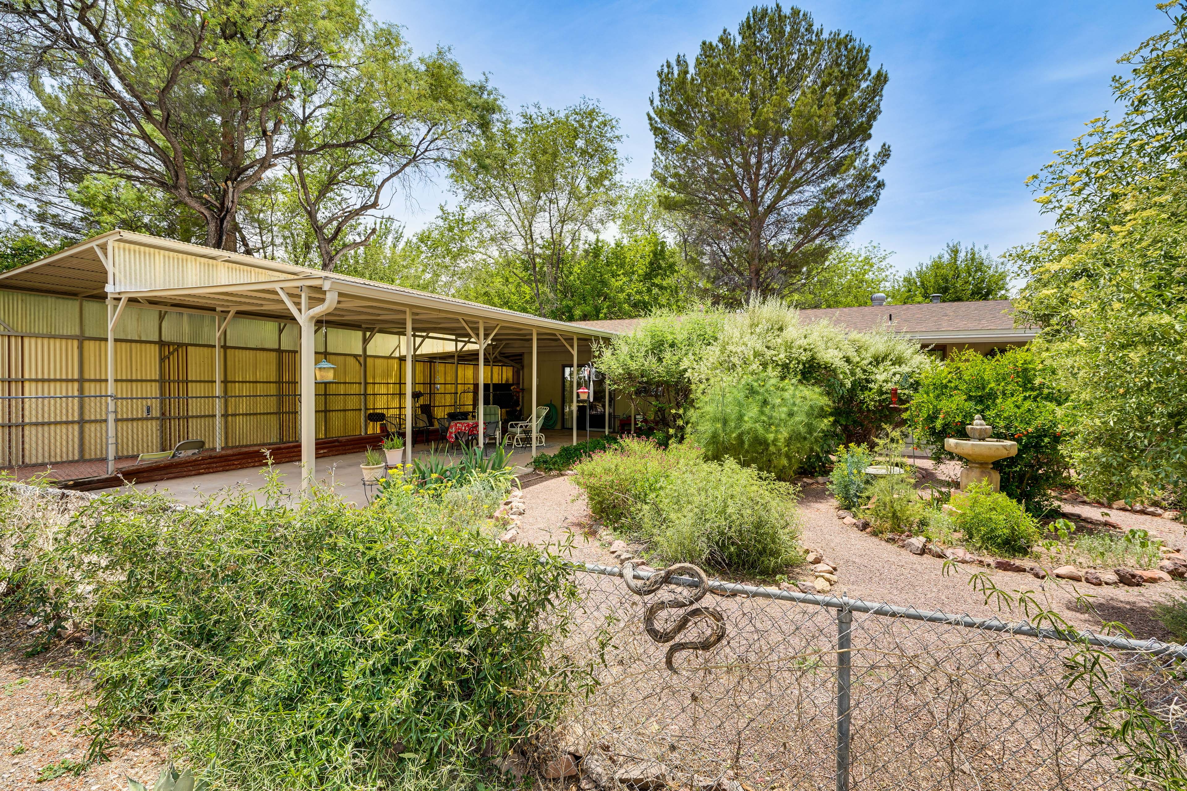 Fenced Front Yard | Butterfly Garden