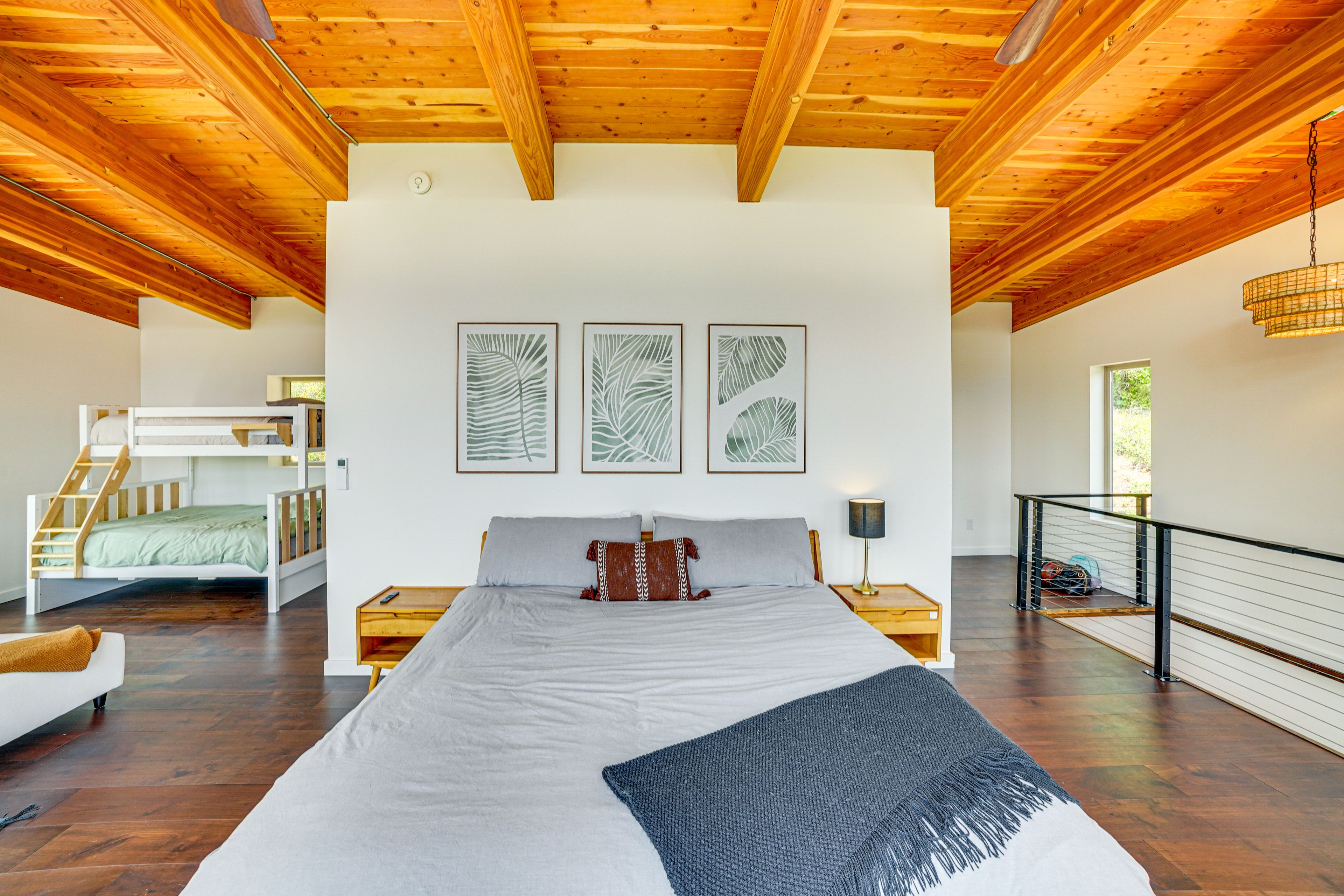 Bedroom 2 (Loft) | Queen Bed | Twin/Full Bunk Bed | 2nd Floor