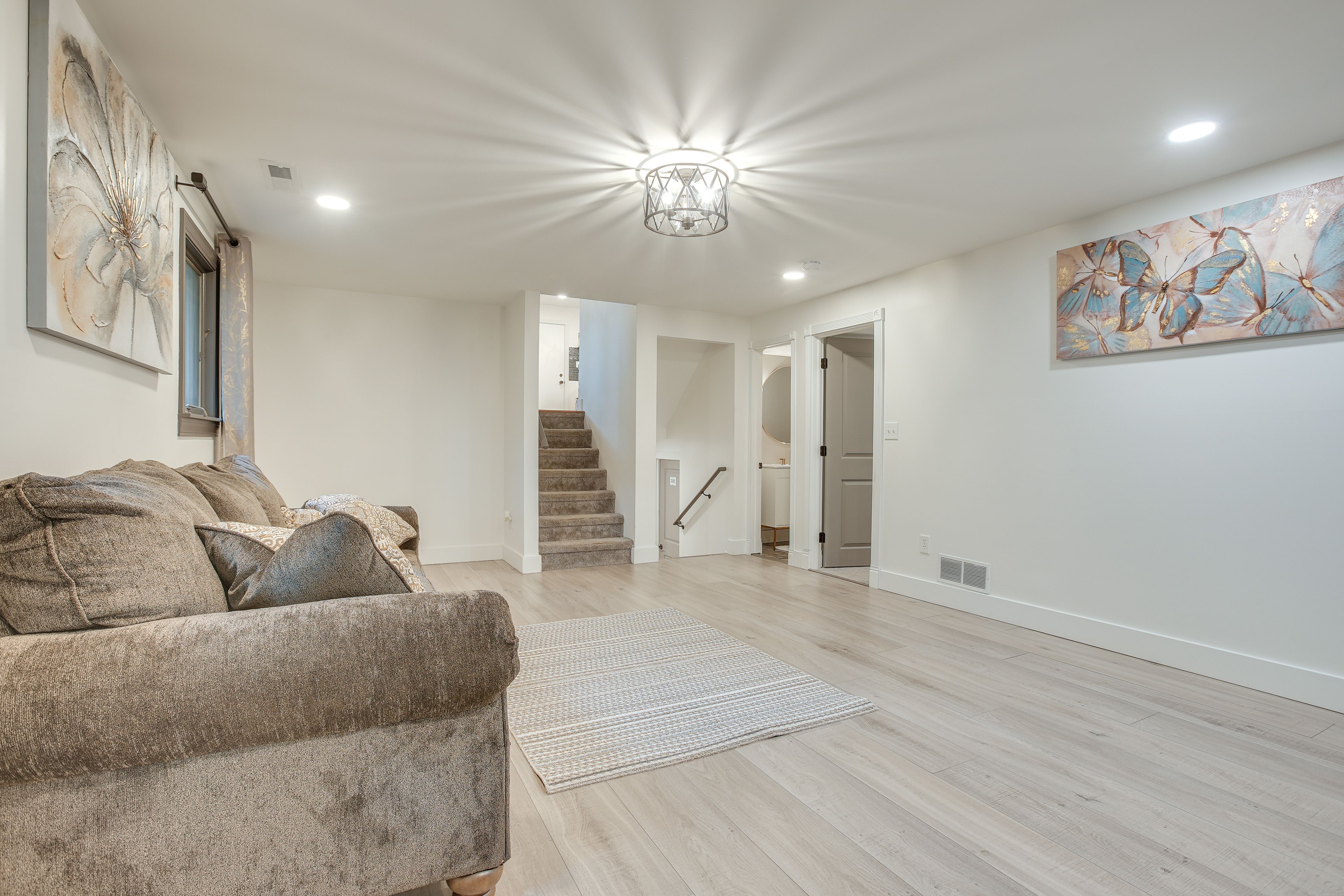 Sleeping Nook | Lower Level | Queen Sleeper Sofa | Gas Fireplace