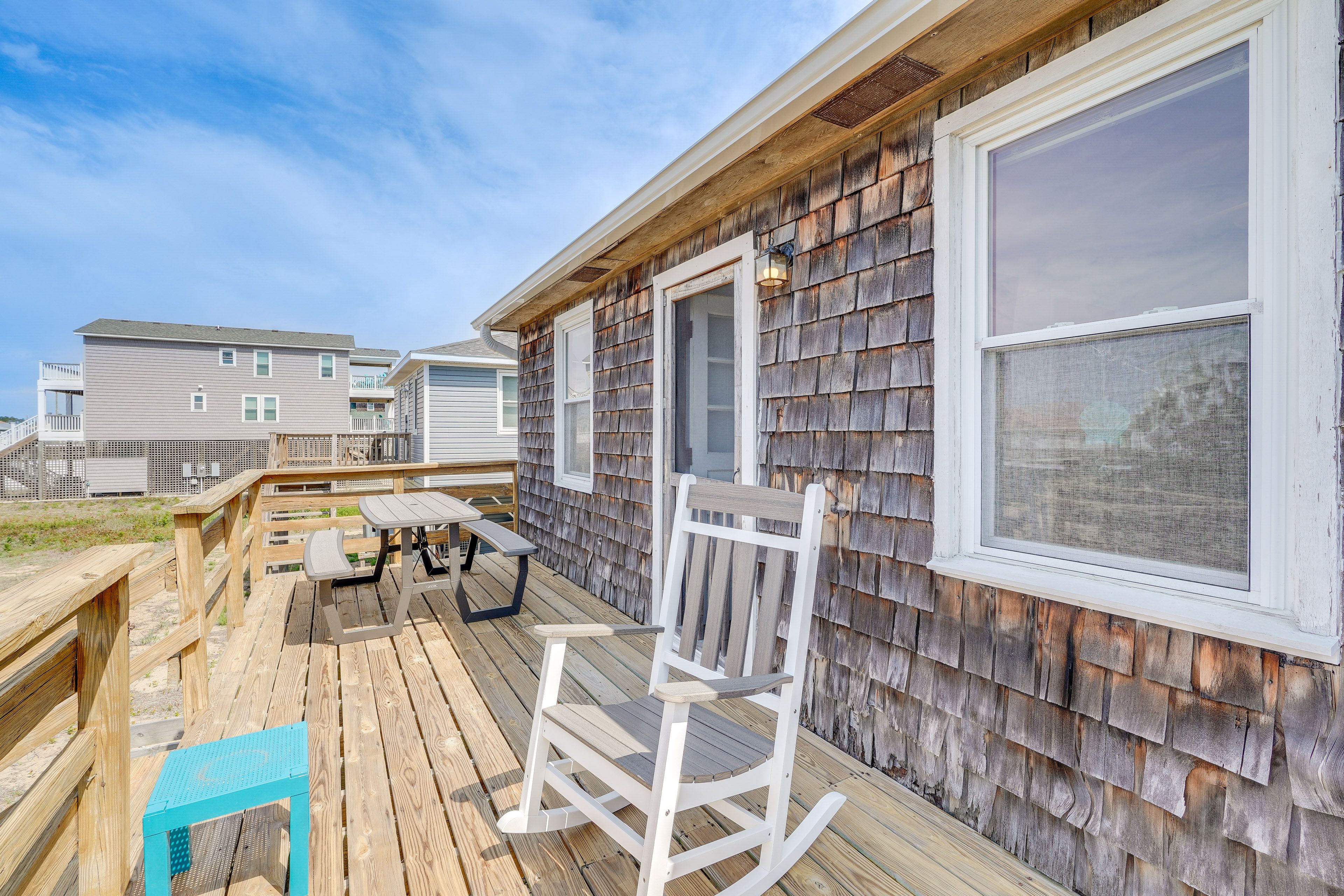 Kitty Hawk Vacation Rental | 3BR | 1.5BA | Stairs Required | 976 Sq Ft