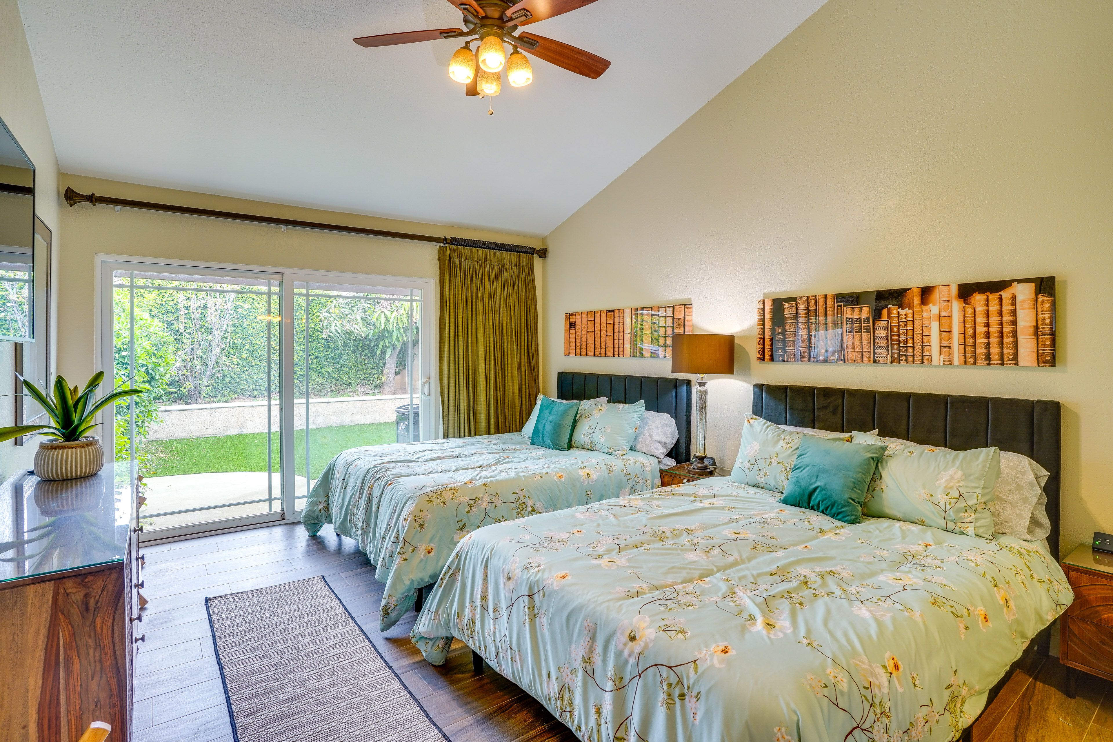 Bedroom 2 | 2 Queen Beds | En-Suite Bathroom | Walk-In Closet | Patio Access