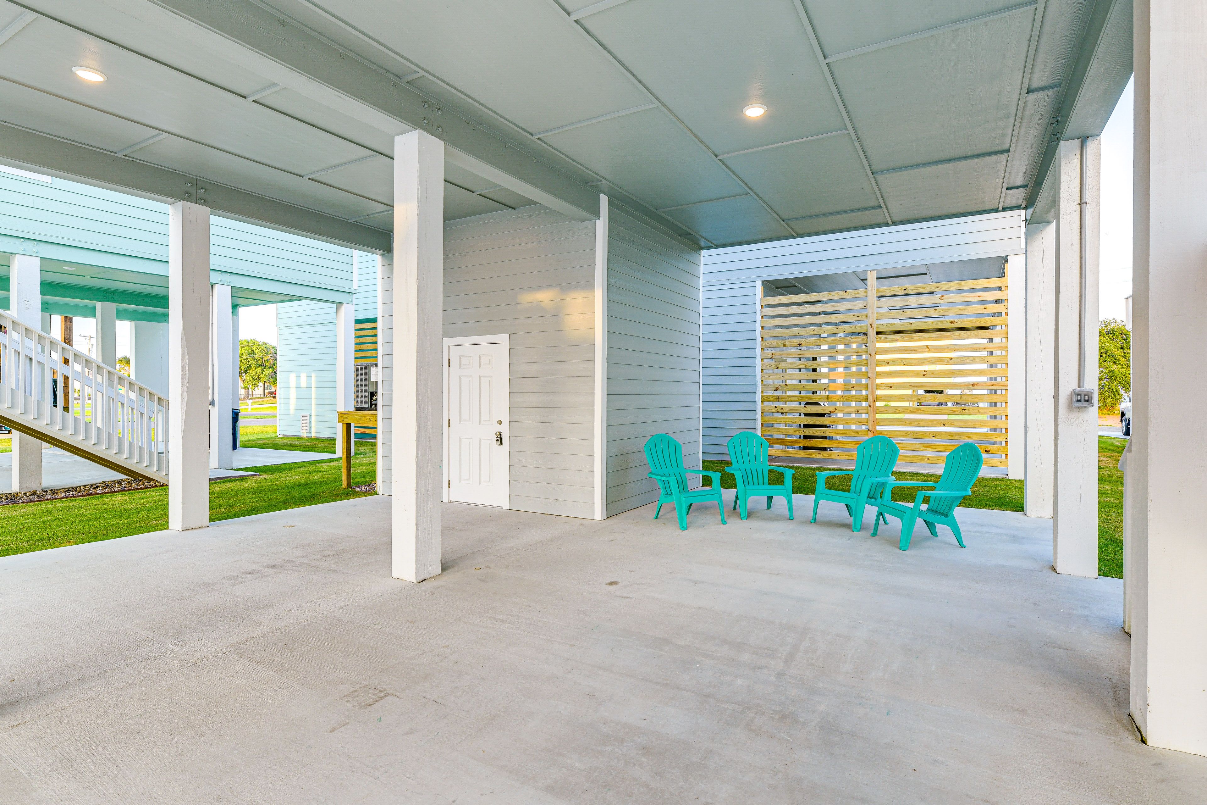 Covered Patio | Adirondack Chairs