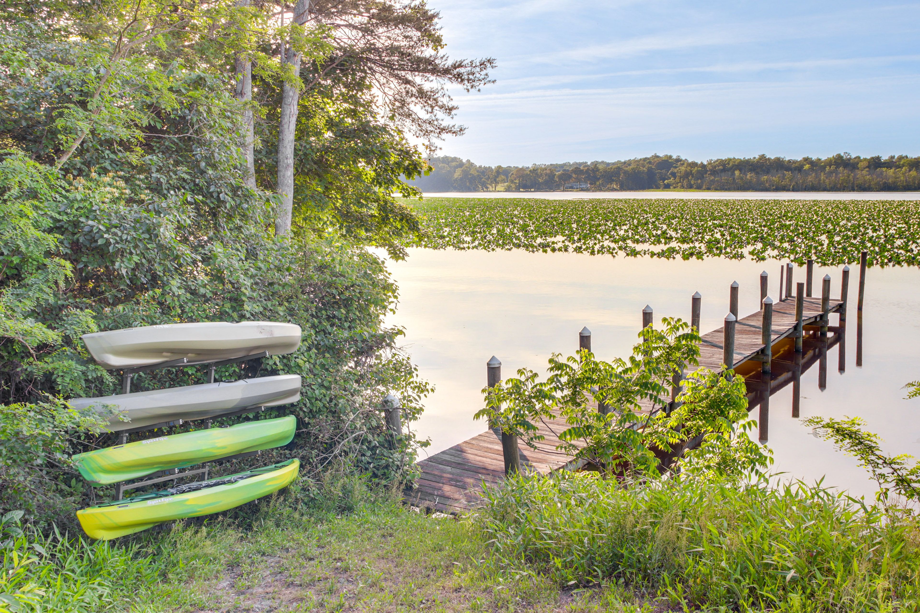 Private Dock | Kayaks Provided