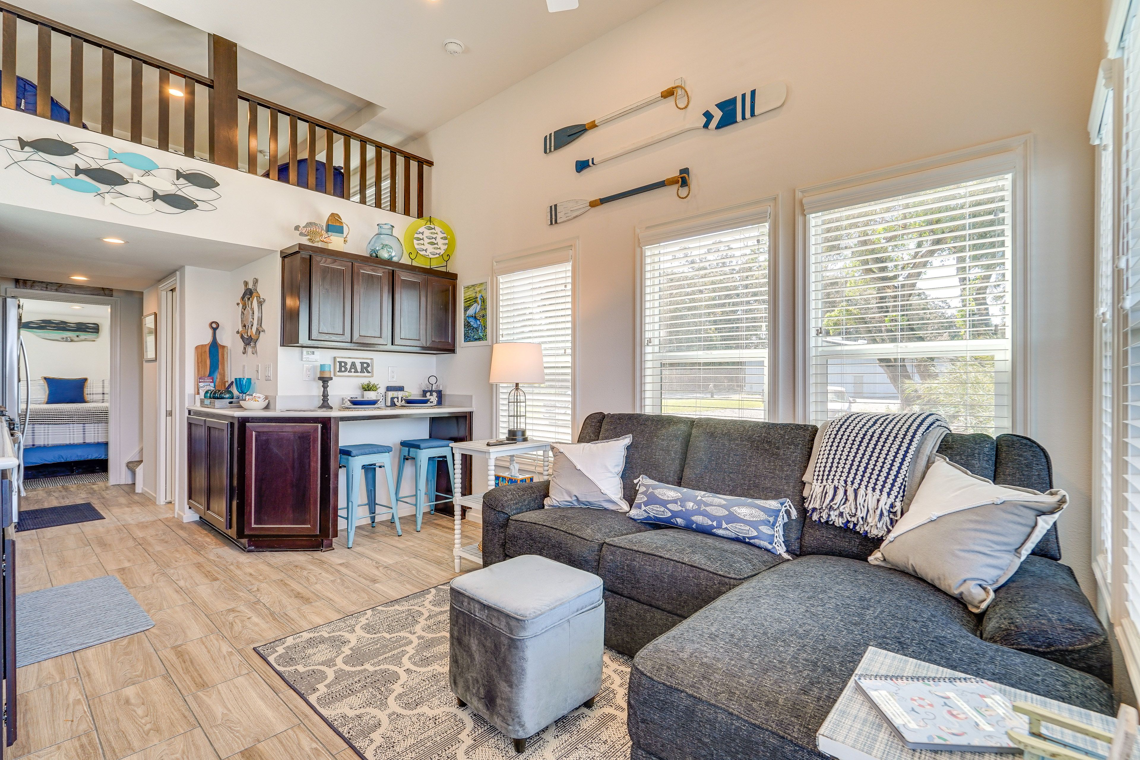 Living Room | 1st Floor | Split A/C & Heating Unit | Free WiFi | Flat-Screen TV