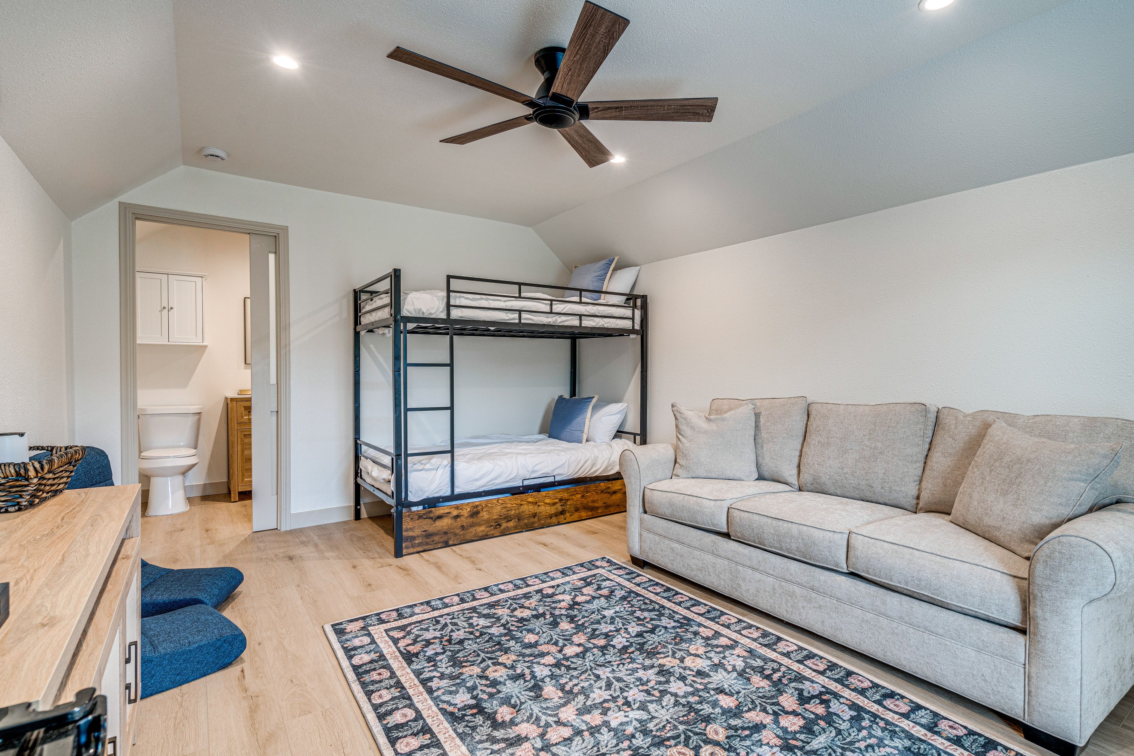 Bedroom 4 (Detached Loft) | Twin Bunk Bed | Queen Sleeper Sofa w/ Gel Mattress