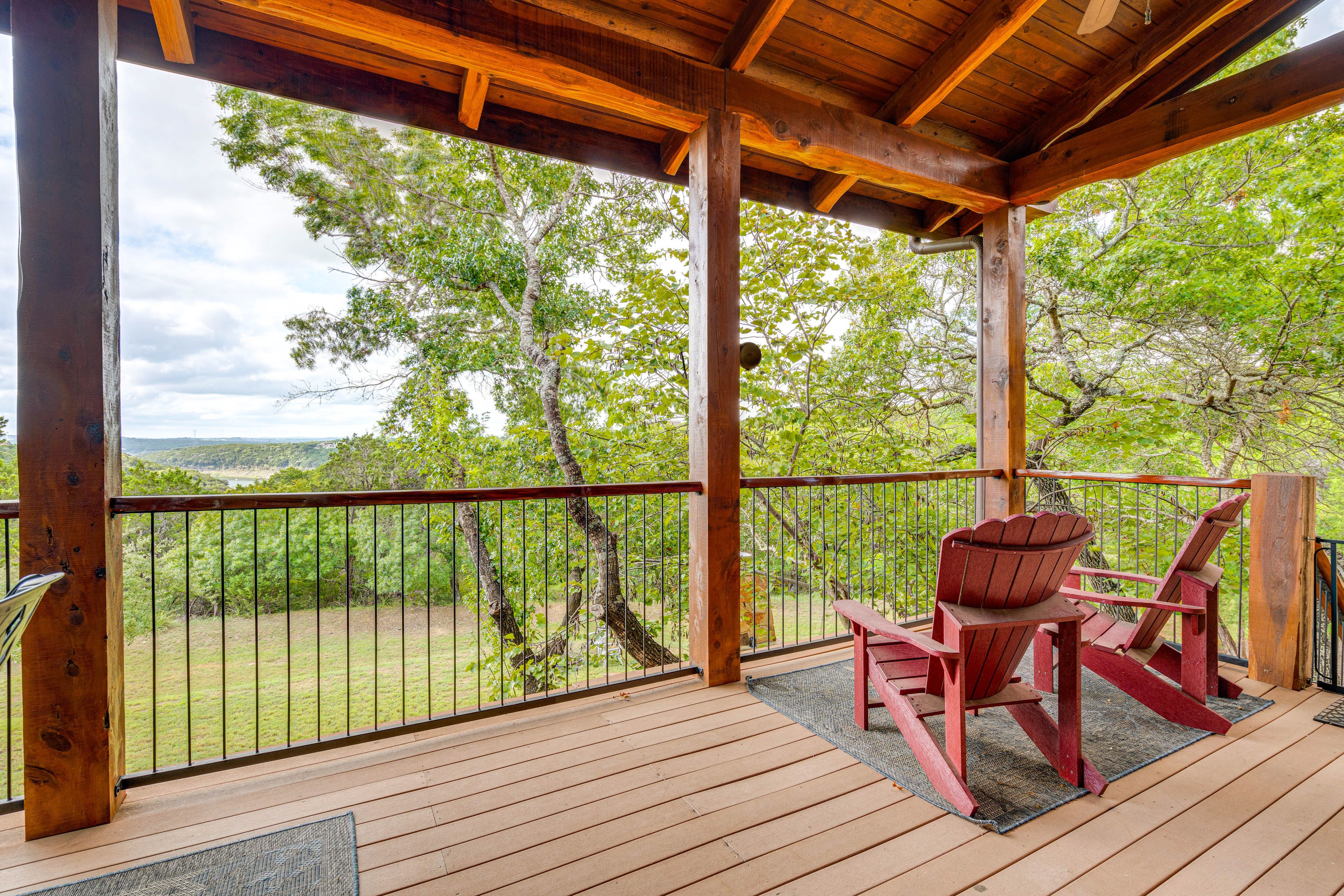 Deck | Partial Lake Travis View | Seating