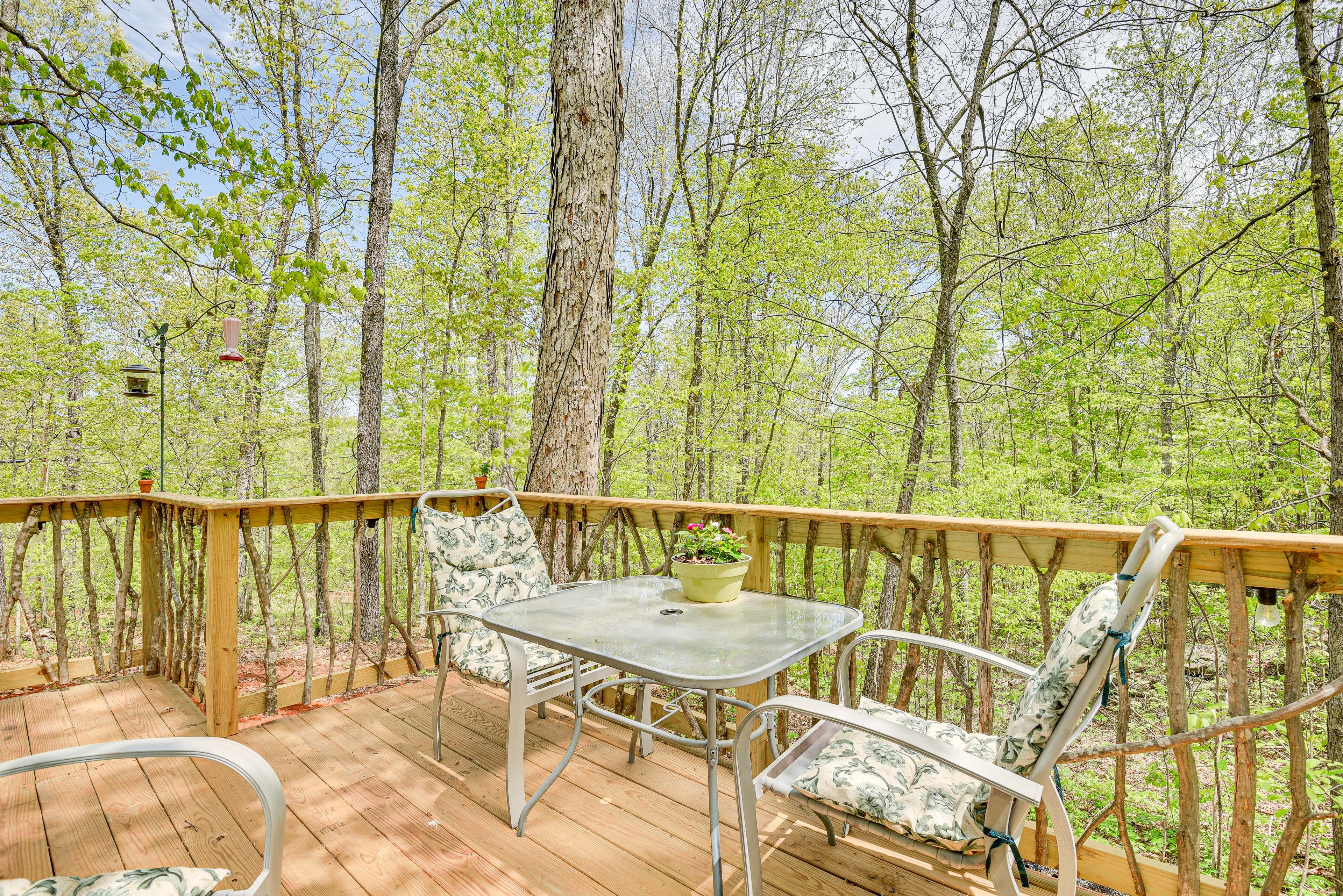 Des Arc Vacation Rental | 1BR | 1BA | Steps Required | 336 Sq Ft