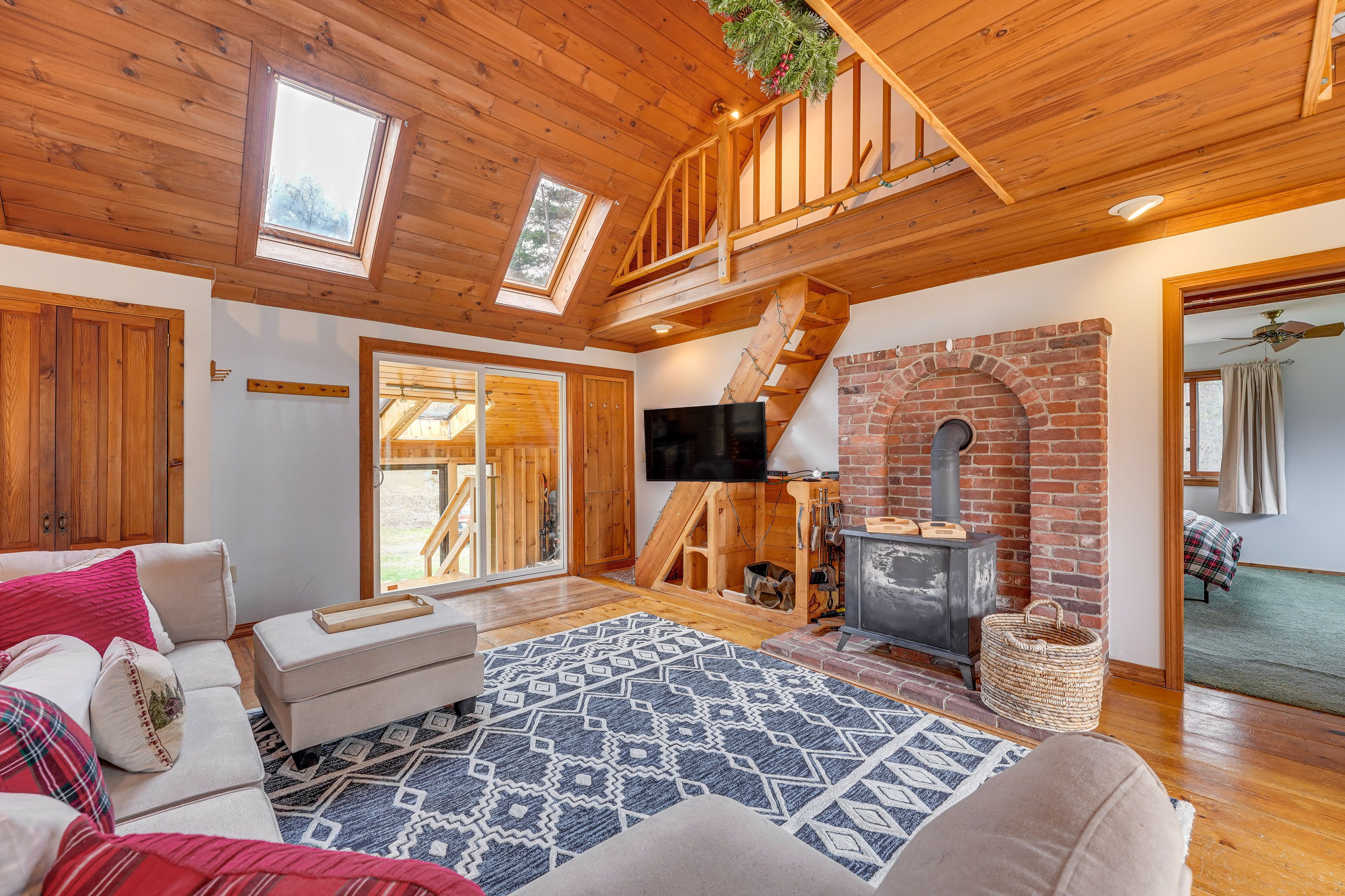 Living Room | In-Unit Laundry | Central A/C & Heat