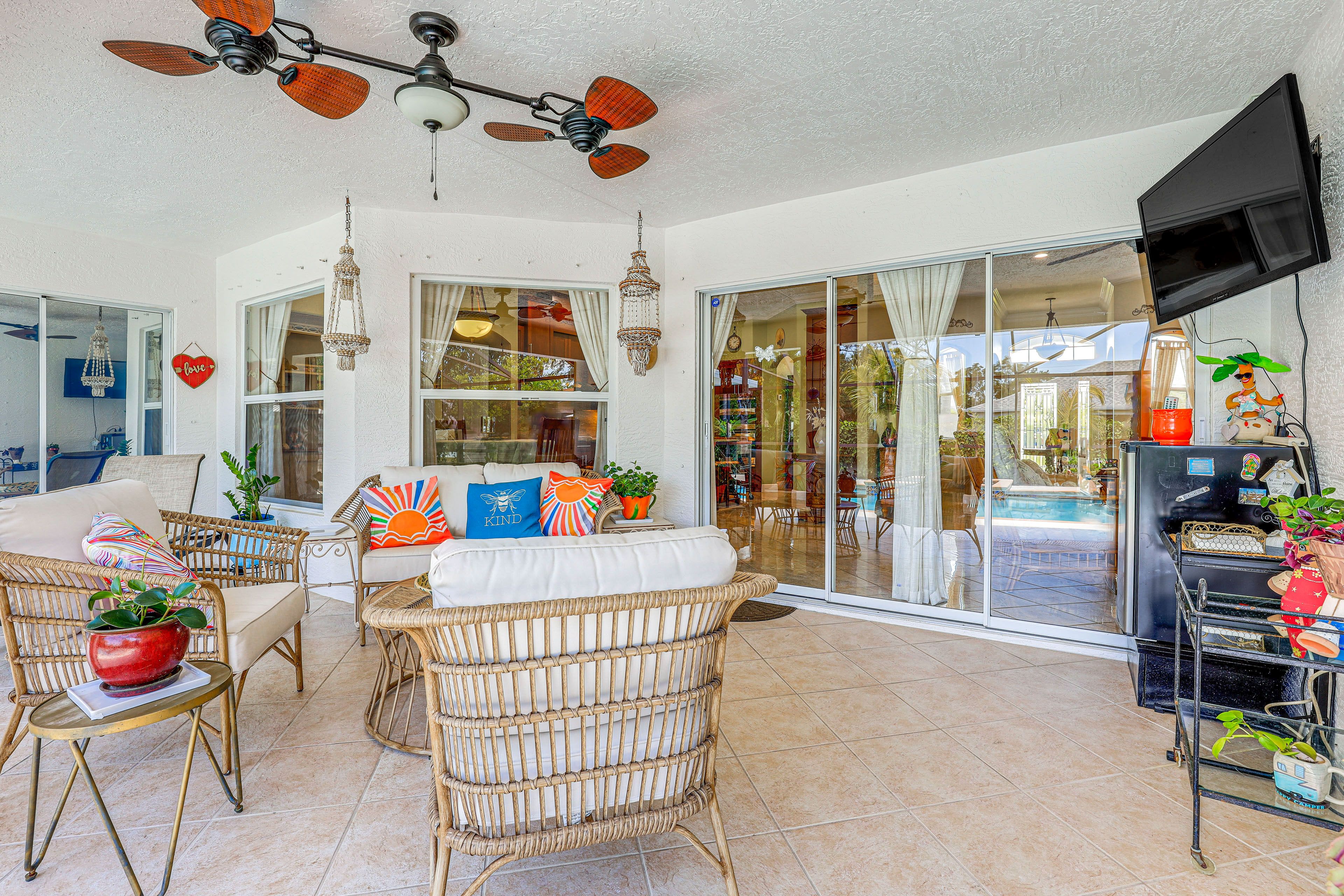 Covered Patio | Lanai | Private Solar-Heated Pool | Hot Tub (Under Repair)