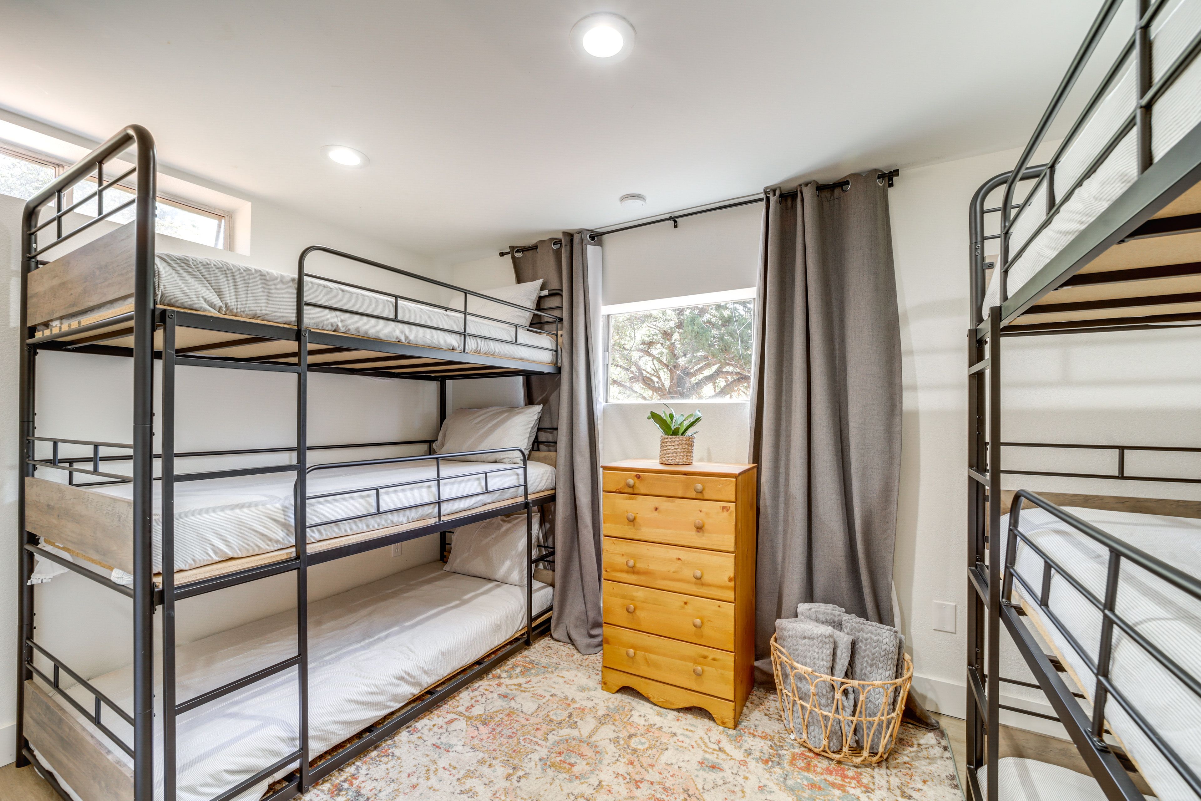 Bedroom 3 | 2 Triple Twin Bunk Beds | Basement Floor