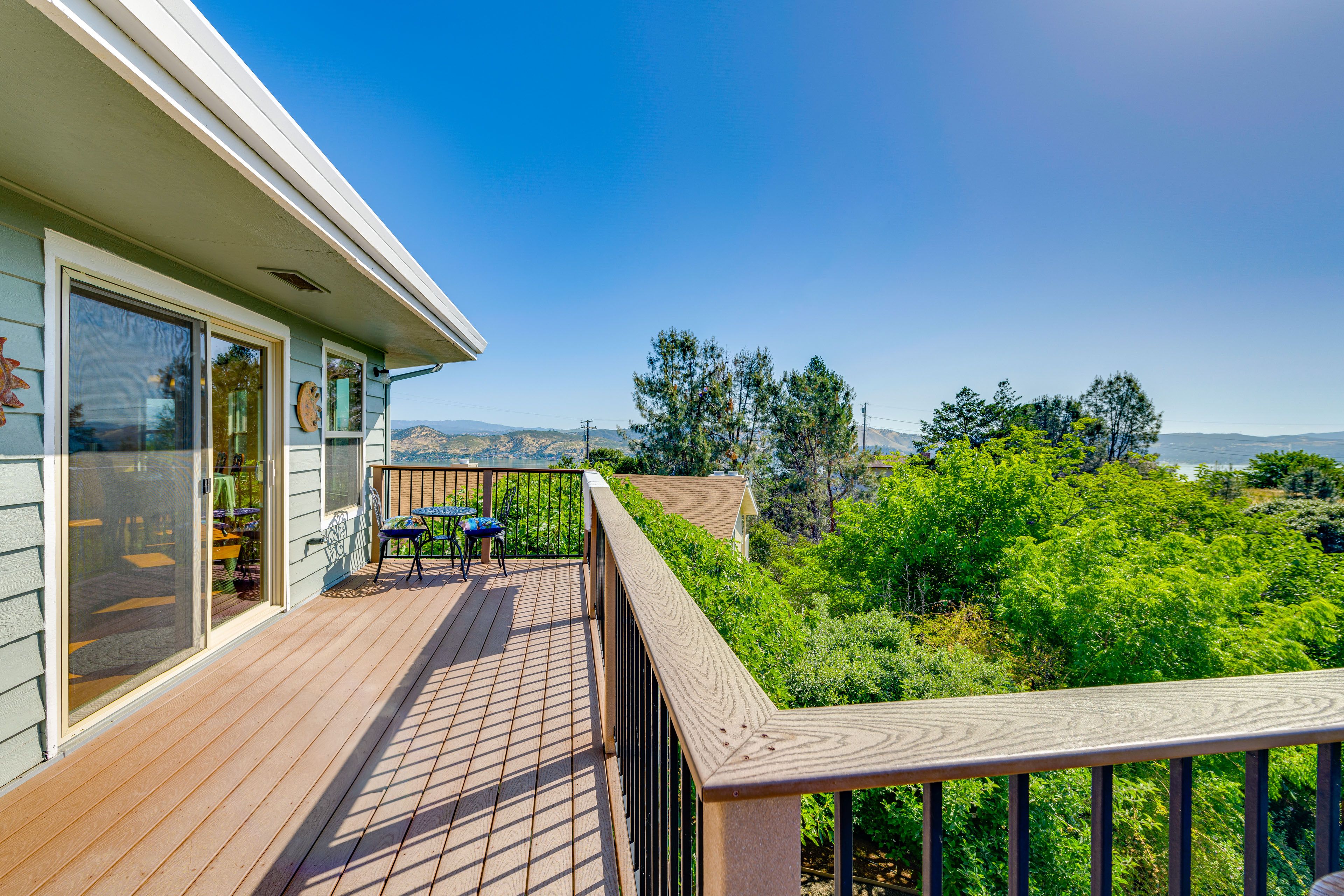 Deck | Outdoor Seating | Mountain & Lake Views