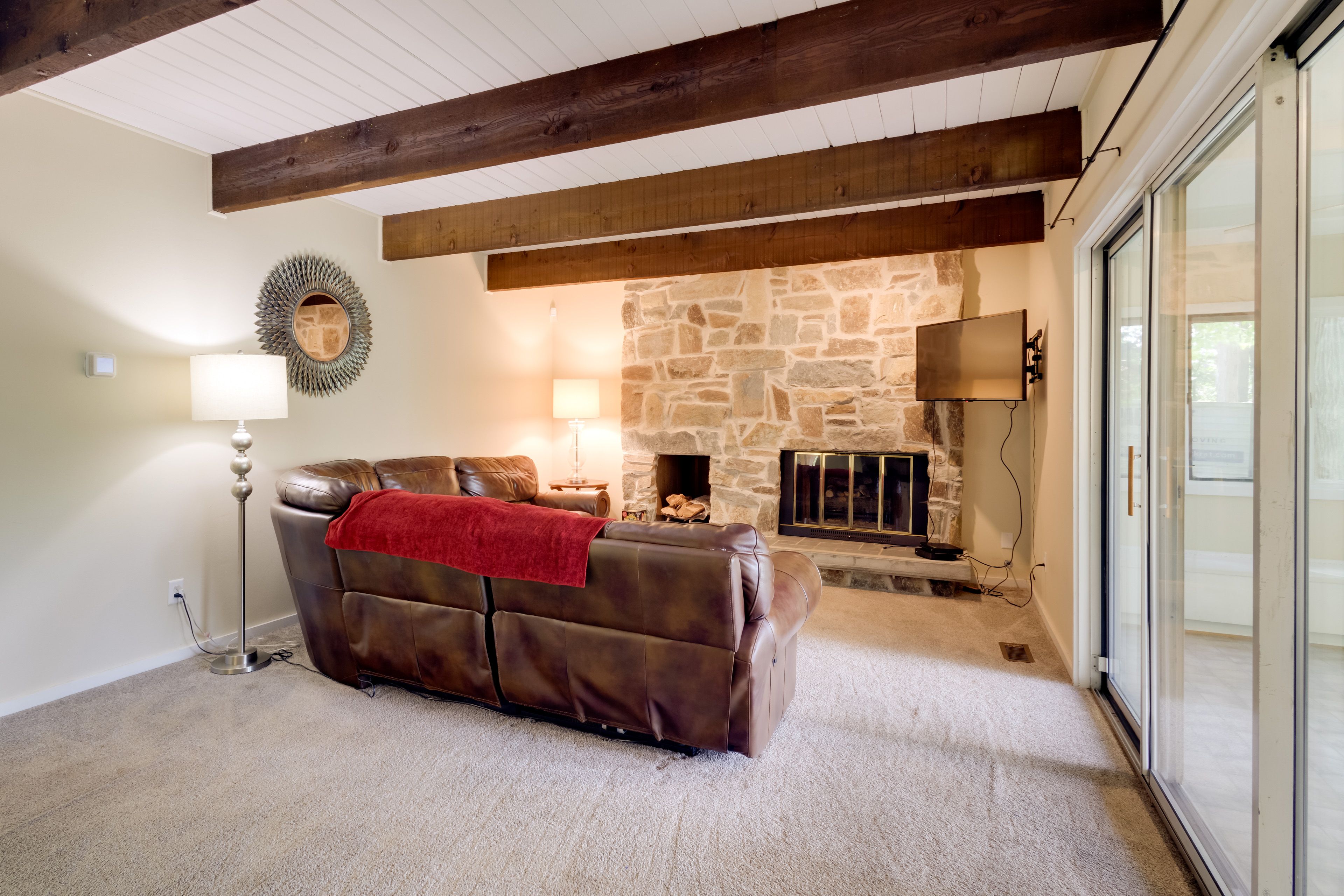 Family Room | 1st Floor | Smart TV | Wood-Burning Fireplace | Wet Bar