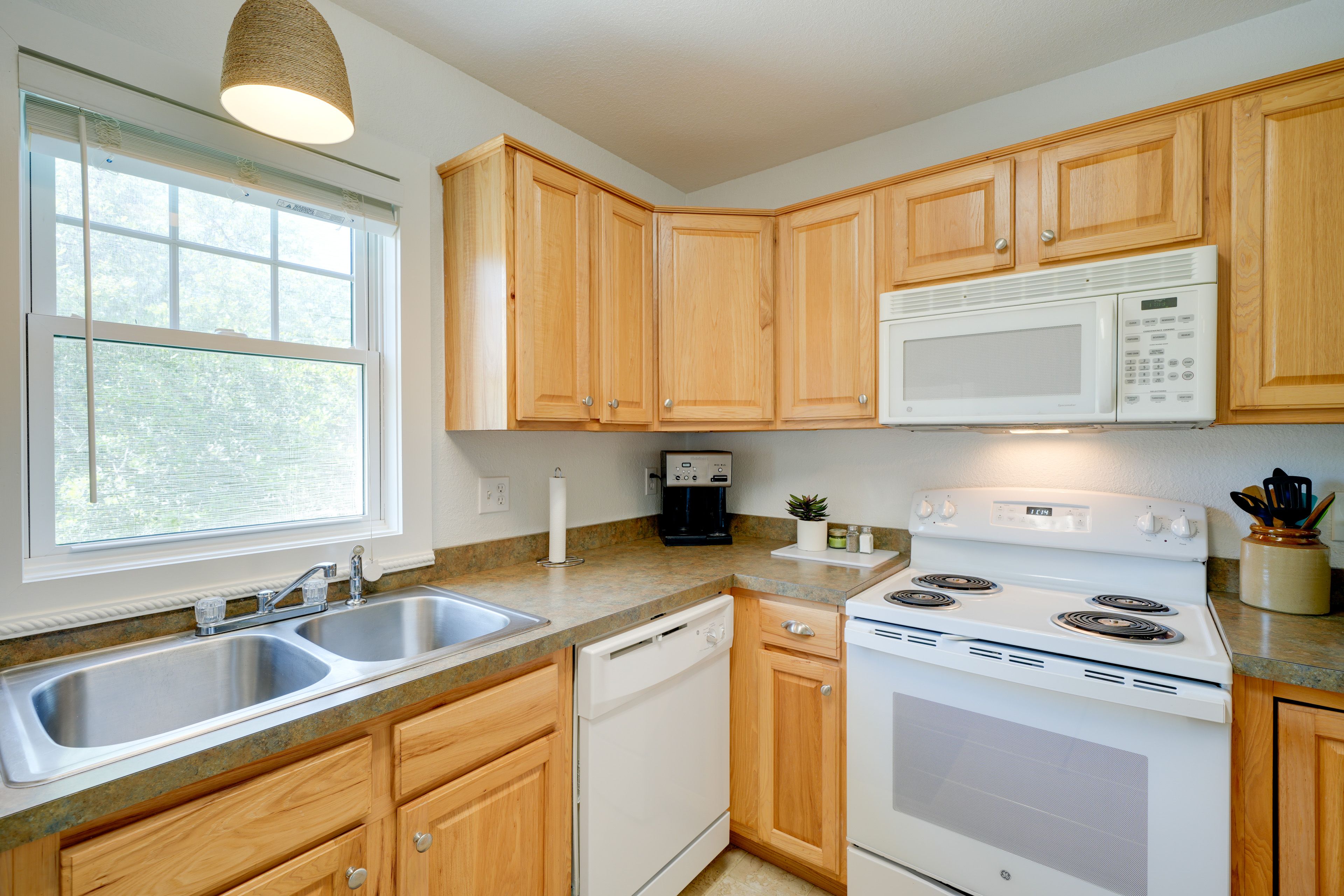 Kitchen | Free WiFi | Central A/C & Heat | 2-Story Property