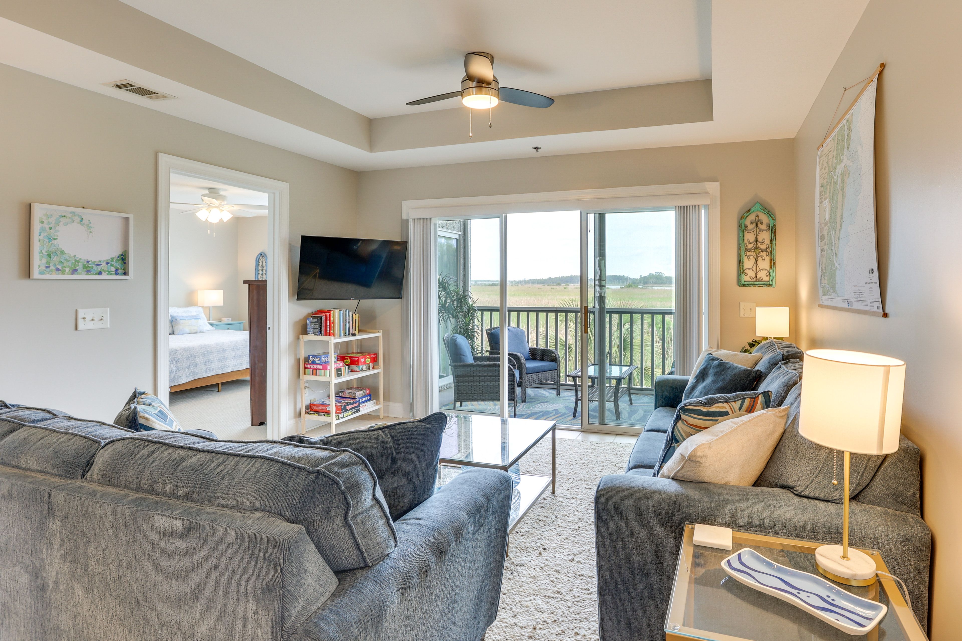 Darien Vacation Rental | 3BR | 3BA | 1,460 Sq Ft | Step-Free Entry