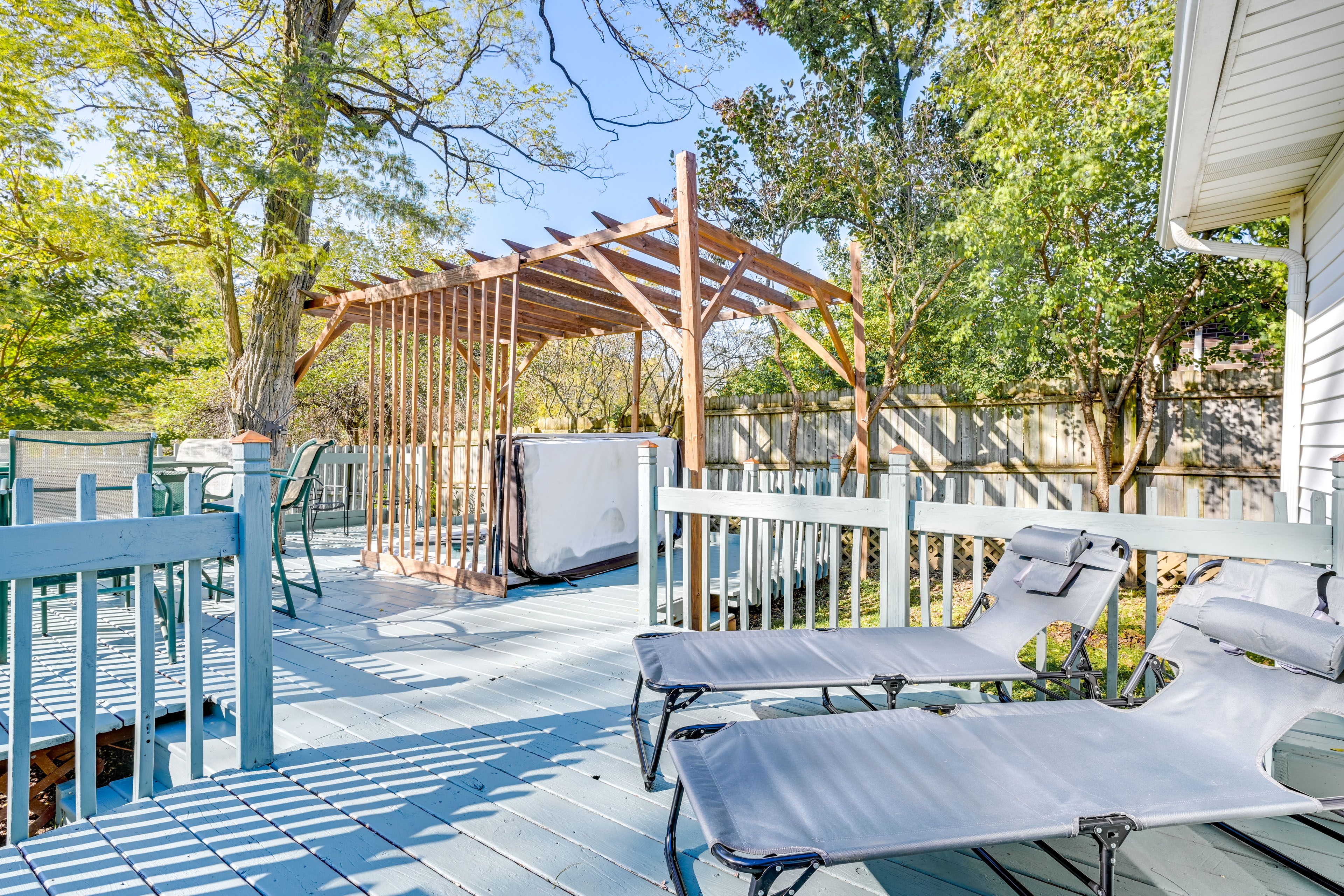 Furnished Deck | Hot Tub | Outdoor Dining Area