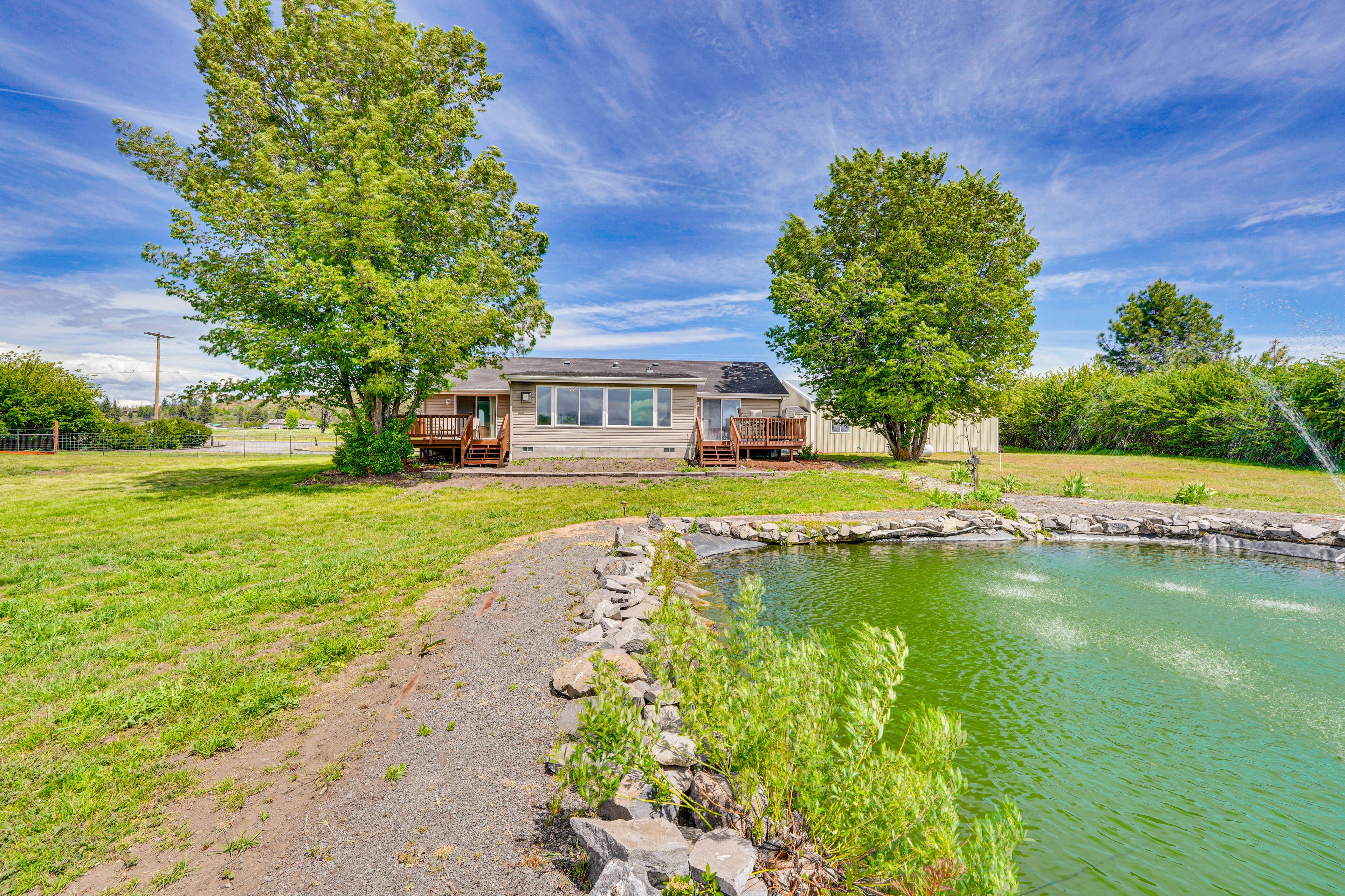 Home Exterior | On-Site Pond