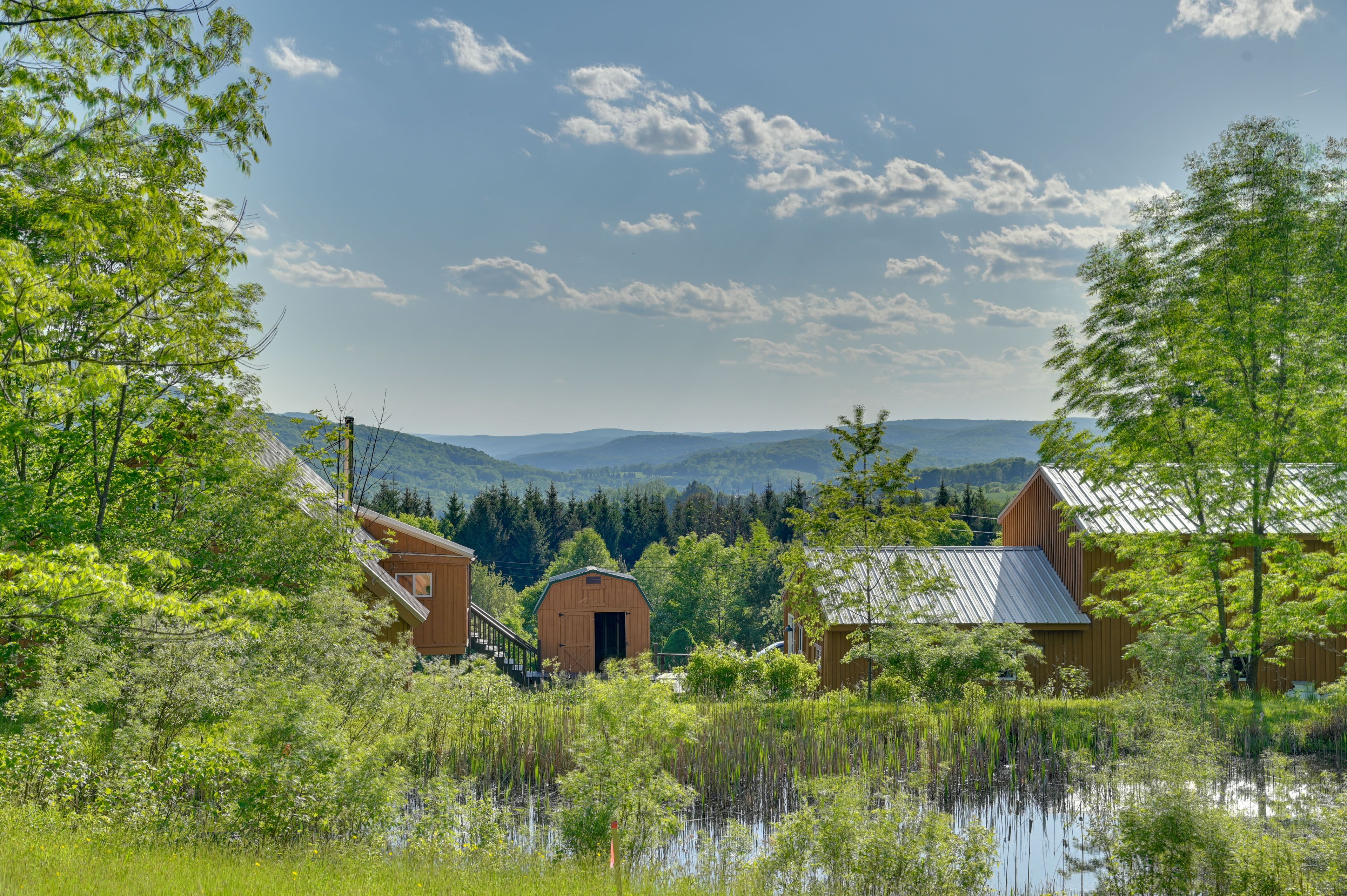 Mountain & Pond Views