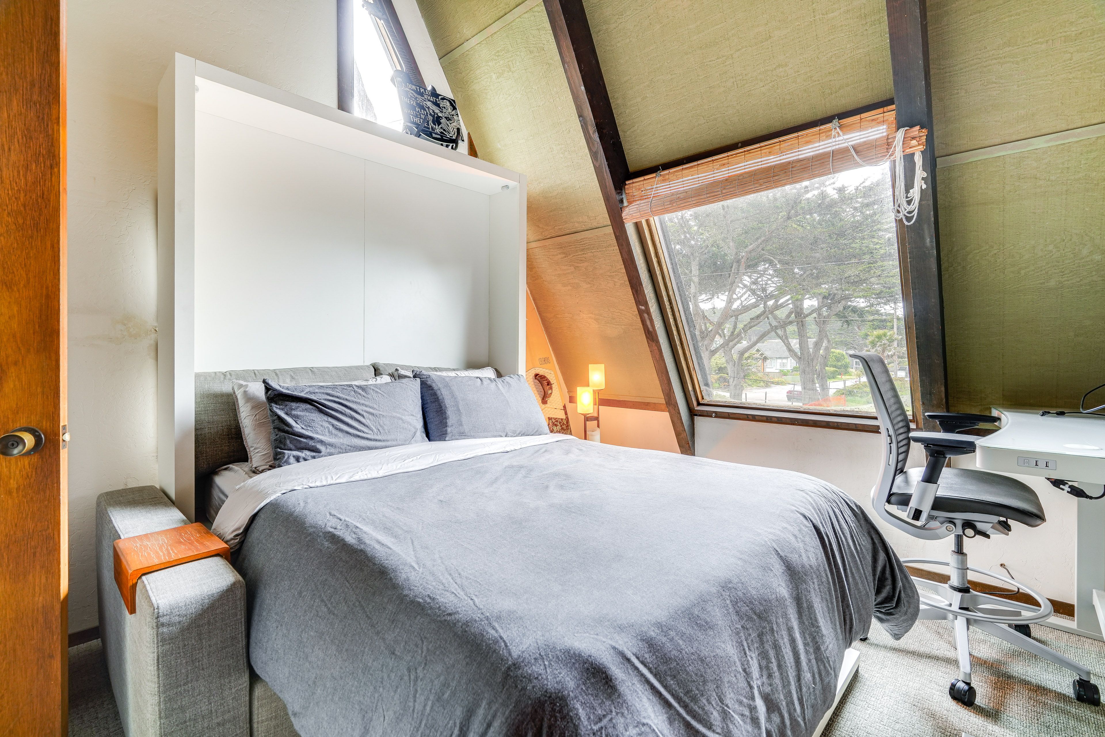 Bedroom 2 | Upper Level | Queen Murphy Bed | Laptop-Friendly Workspace