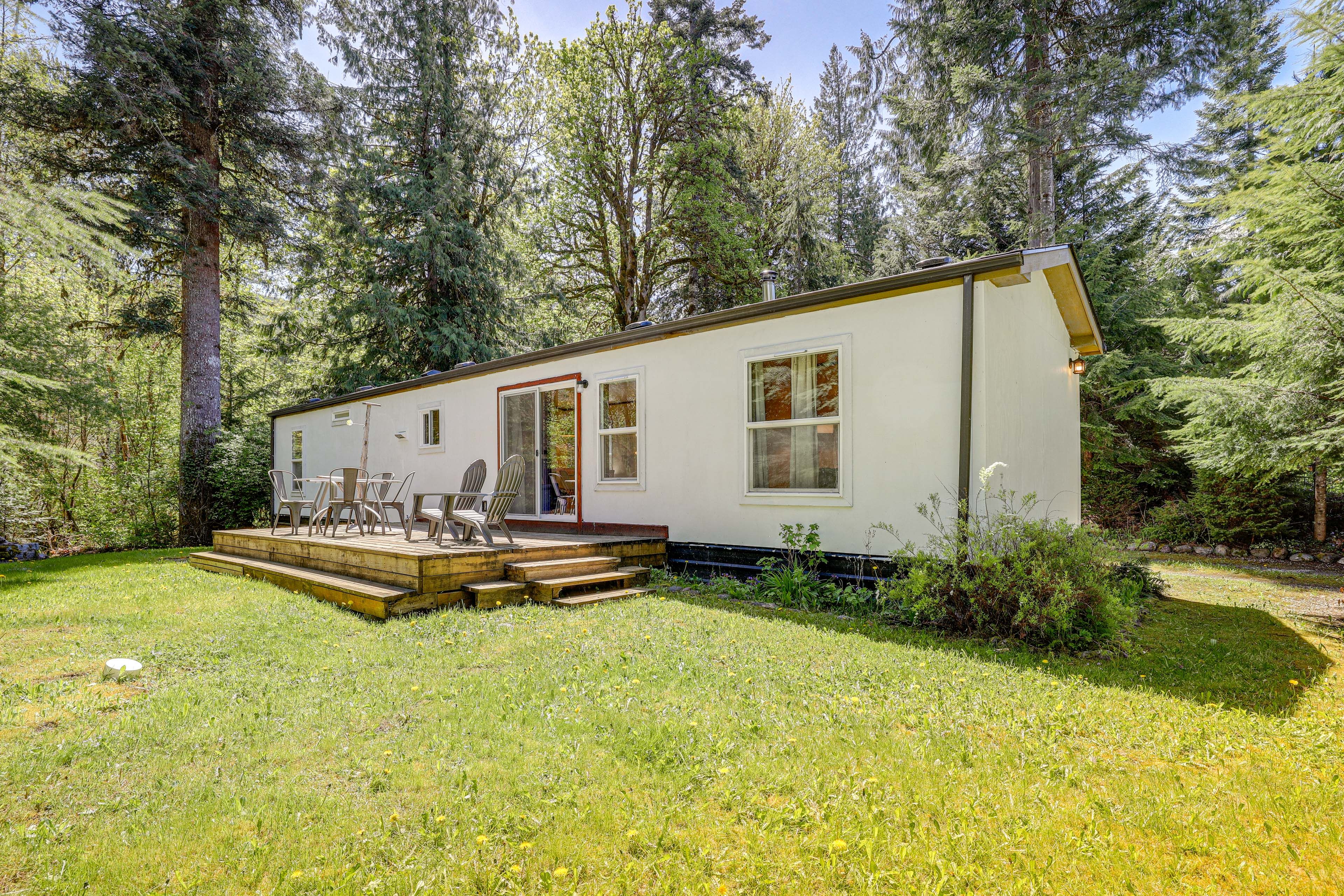 Glacier Vacation Rental | 2BR | 1BA | 4 Steps to Enter | 800 Sq Ft