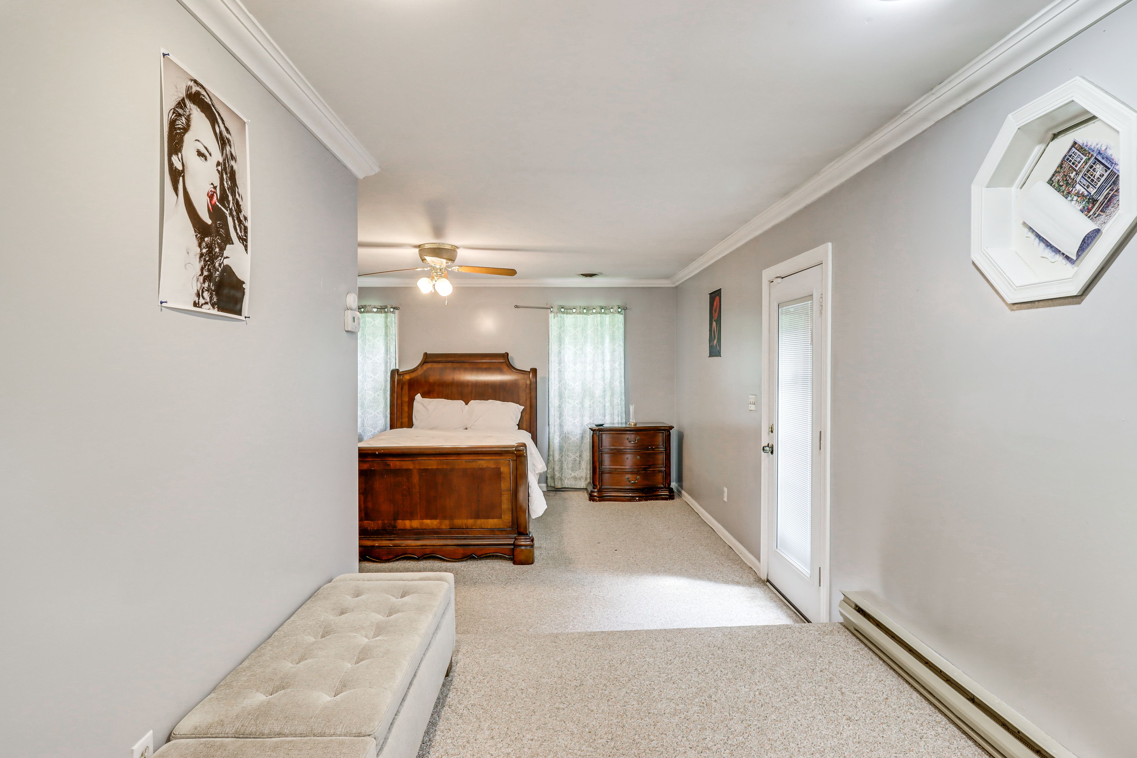 Bedroom 1 | Queen Bed | Linens Provided | Flat-Screen TV